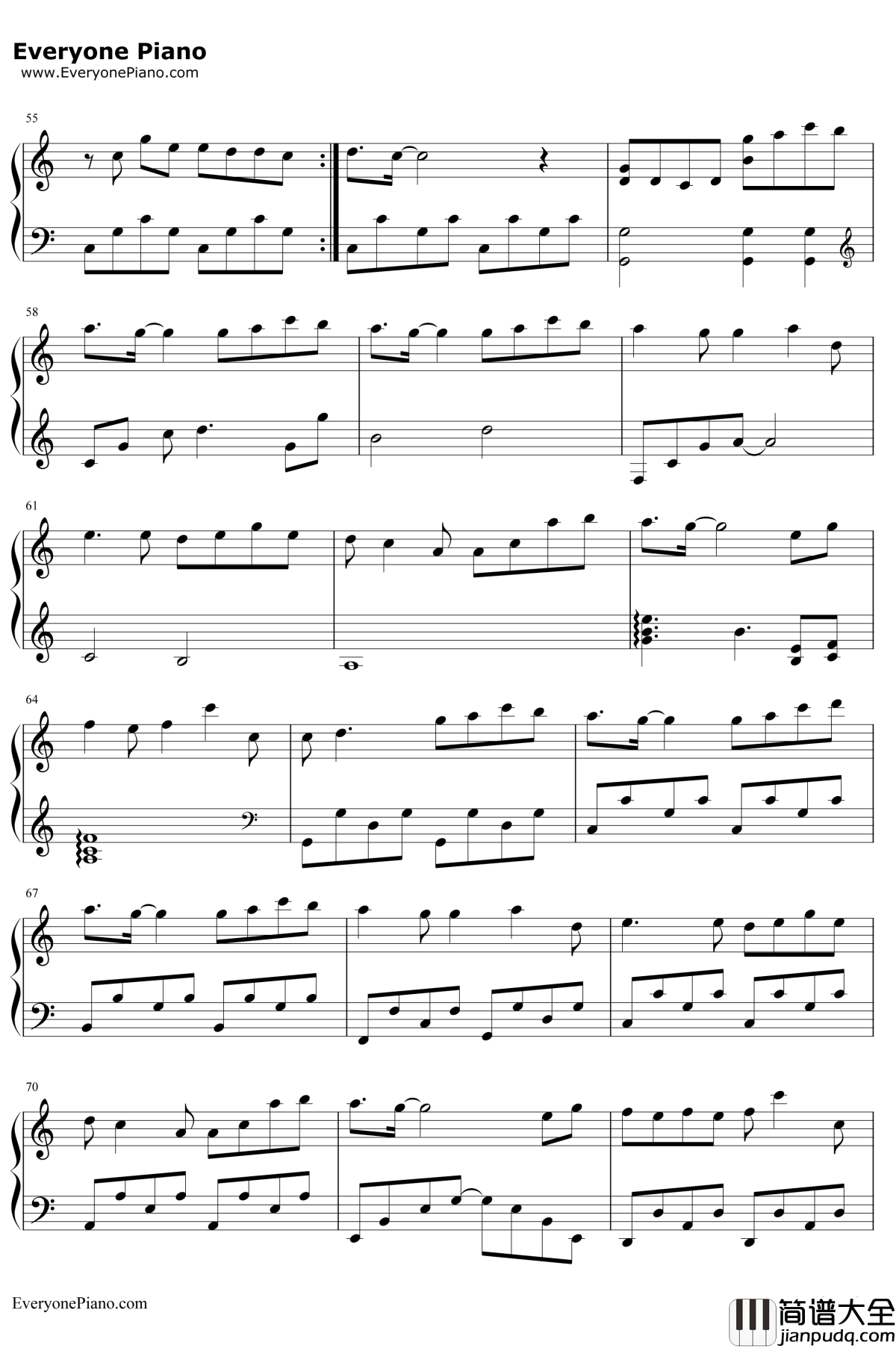 我们都被忘了钢琴谱_谢安琪