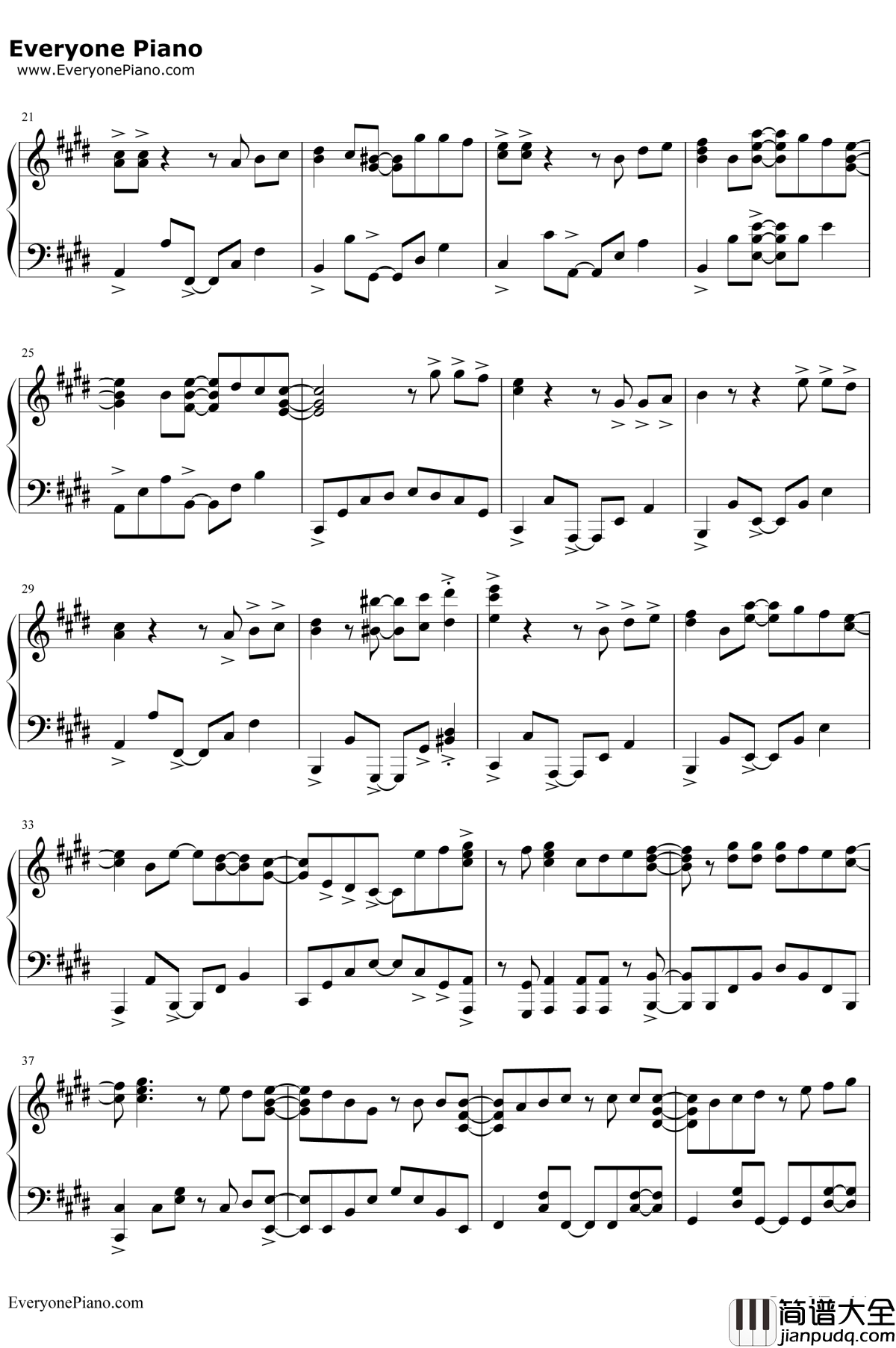 トリカゴ钢琴谱_XX:me