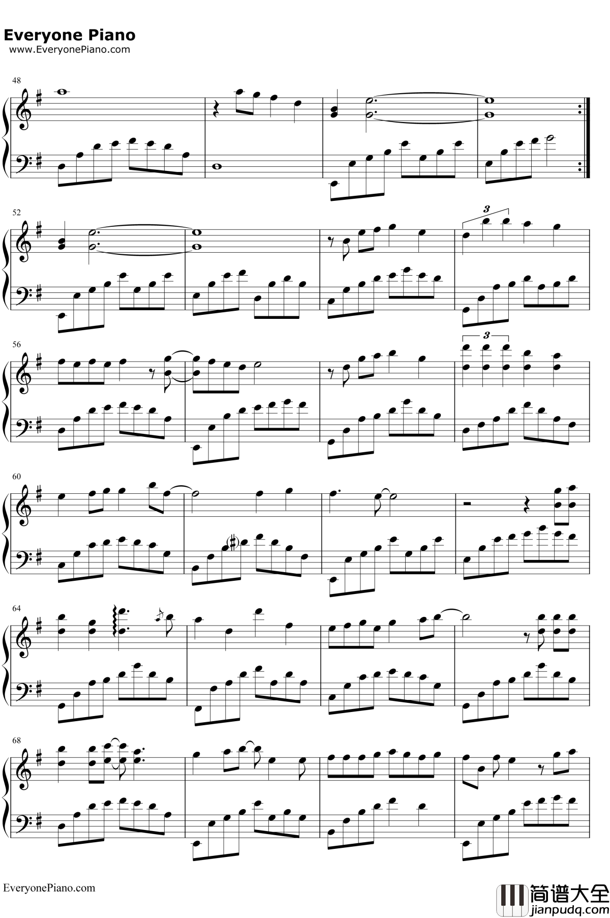 魔鬼中的天使钢琴谱_田馥甄