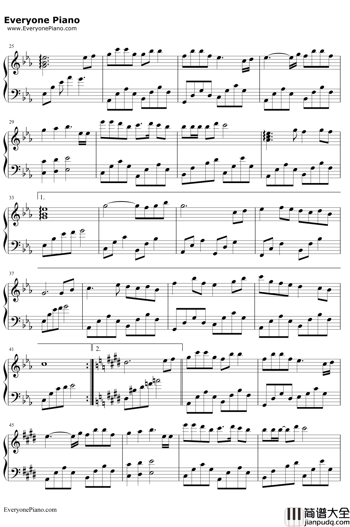 浴火成诗钢琴谱_迪丽热巴毛不易_烈火如歌片尾曲