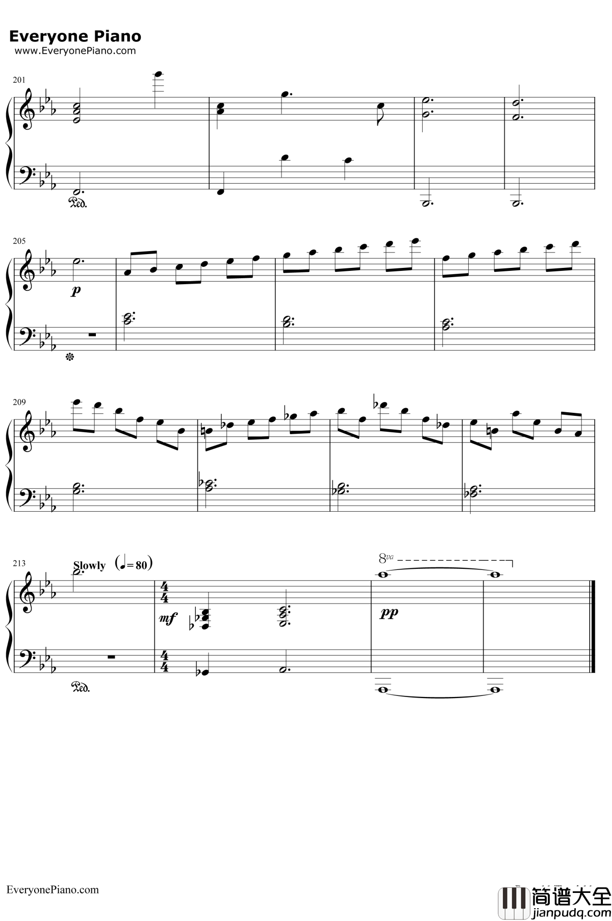 空と風と恋のワルツ钢琴谱_津田美波