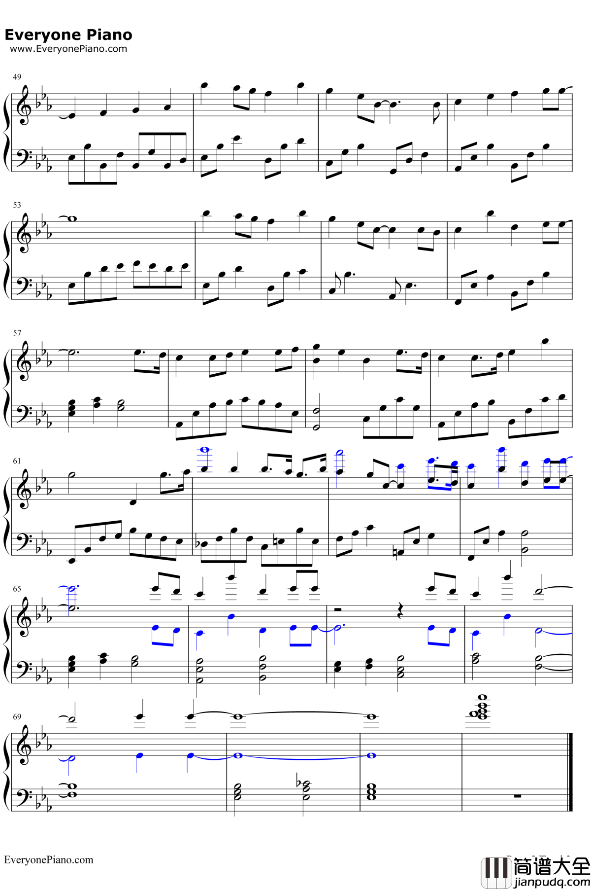 妈妈宝贝钢琴谱_李冰冰