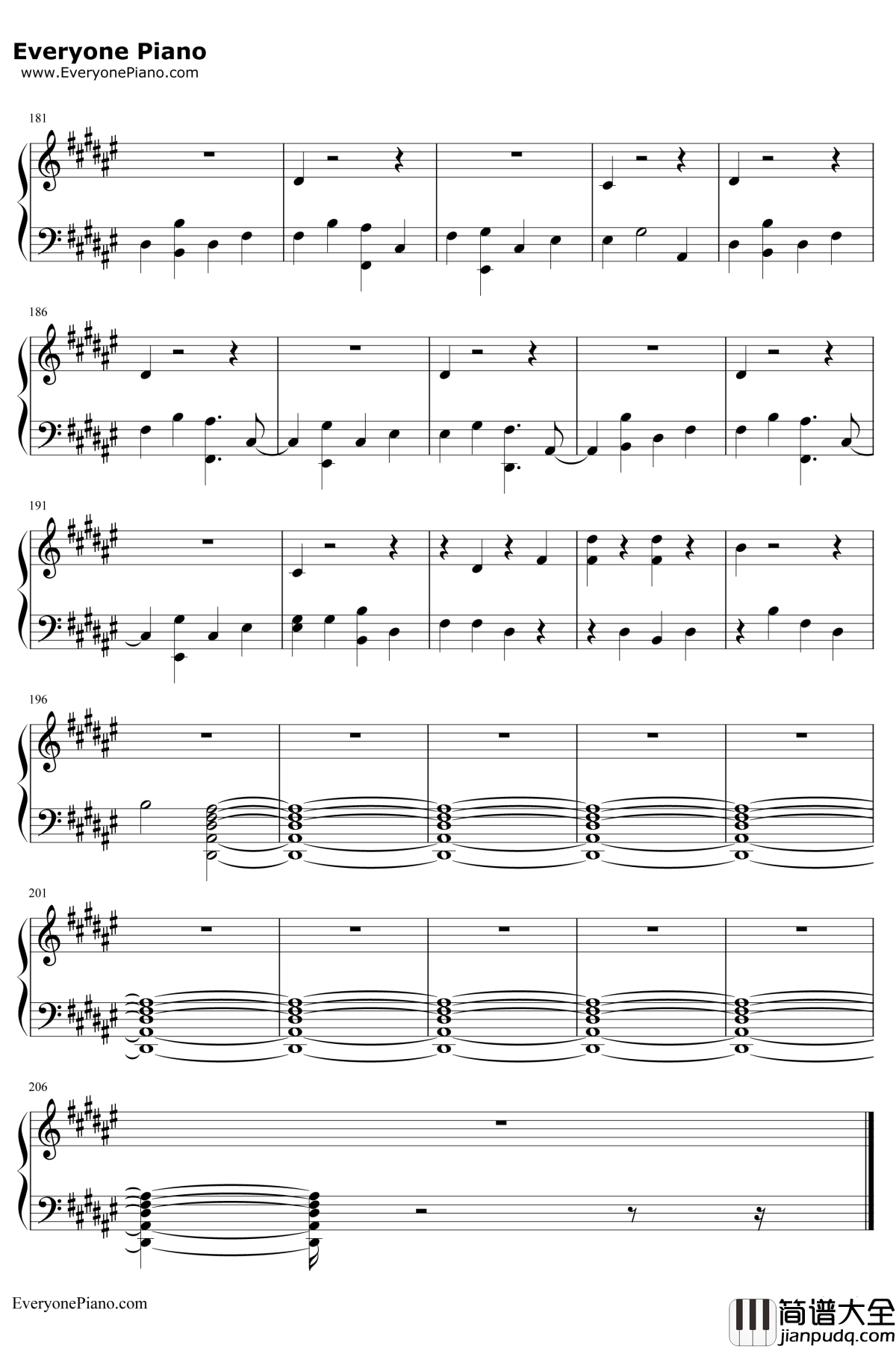 Don't_Give_In钢琴谱_Snow_Patrol