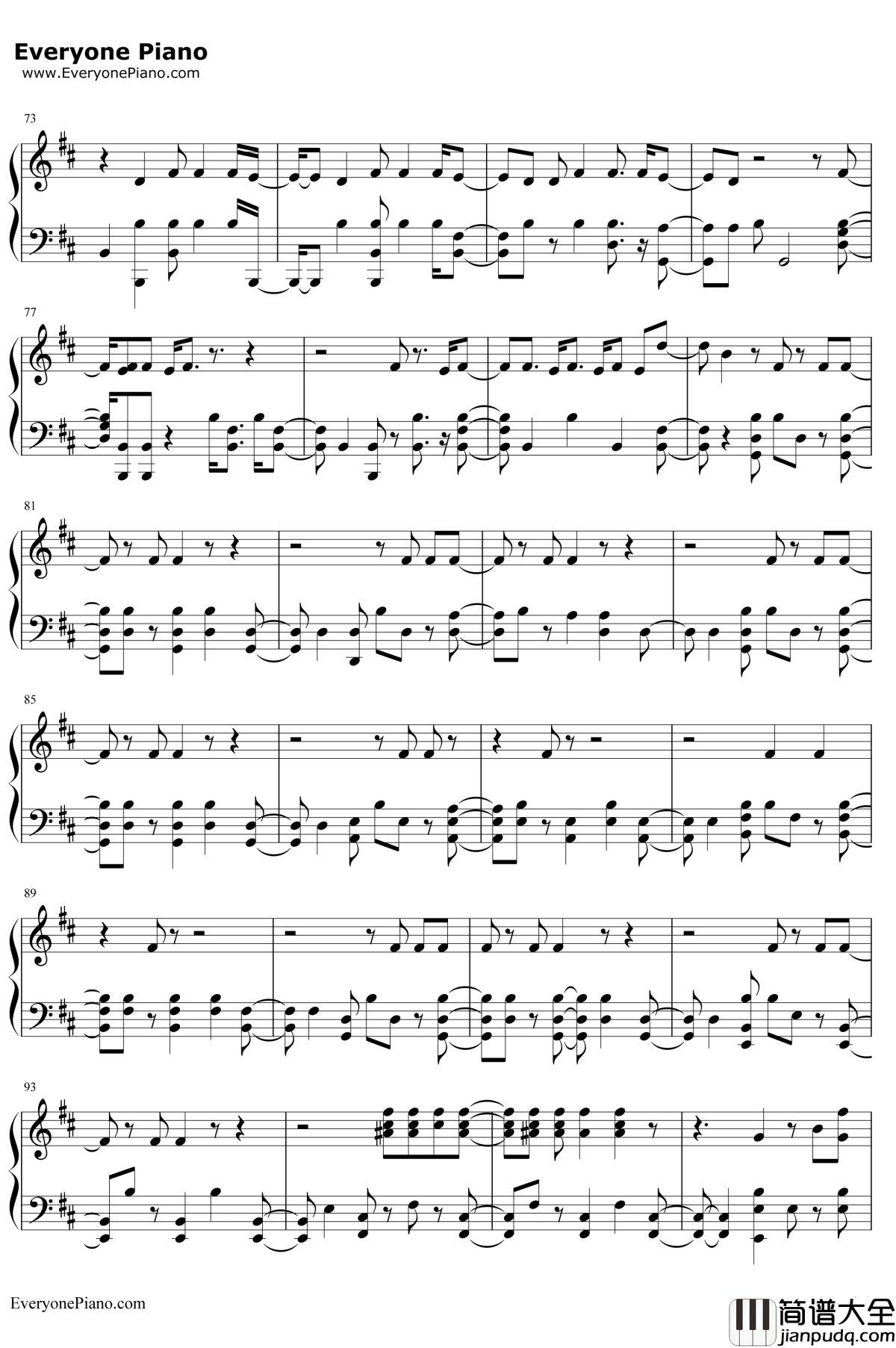 Sick_Boy钢琴谱_The_Chainsmokers