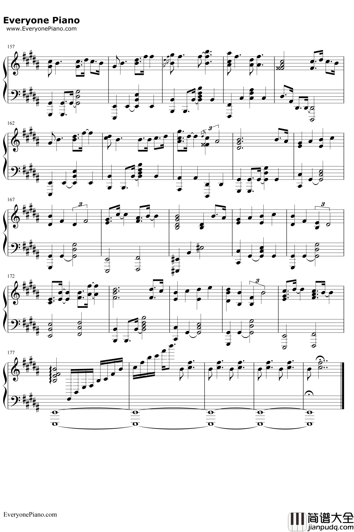 Lemon钢琴谱_米津玄师_Unnatural主题曲