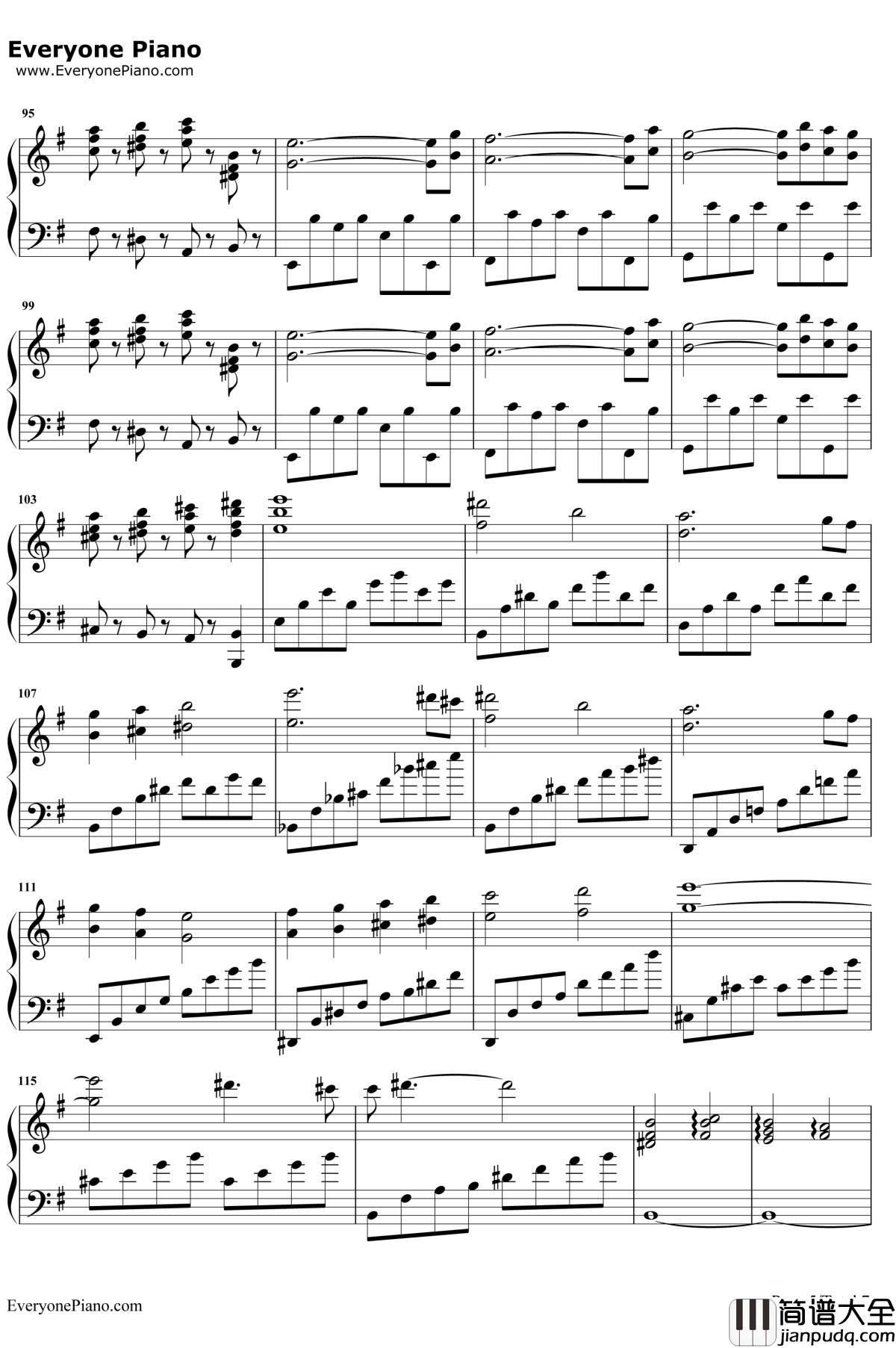 胡桃夹子钢琴谱_张碧晨_健忘村宣传推广曲