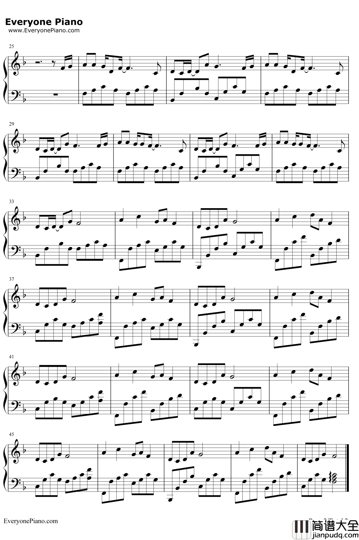 明日歌钢琴谱_王俊凯_经典咏流传