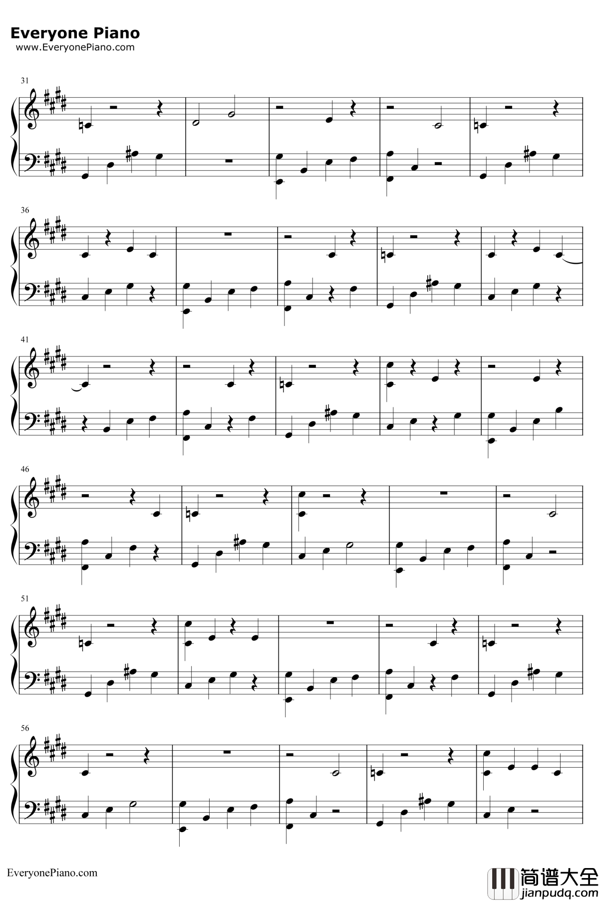 I_Believe钢琴谱_DJ_Khaled_/_Demi_Lovato