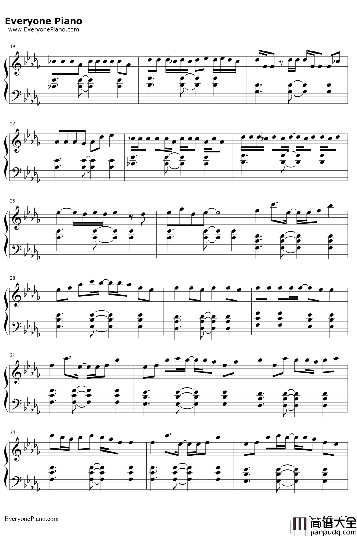 小棋童钢琴谱_双笙