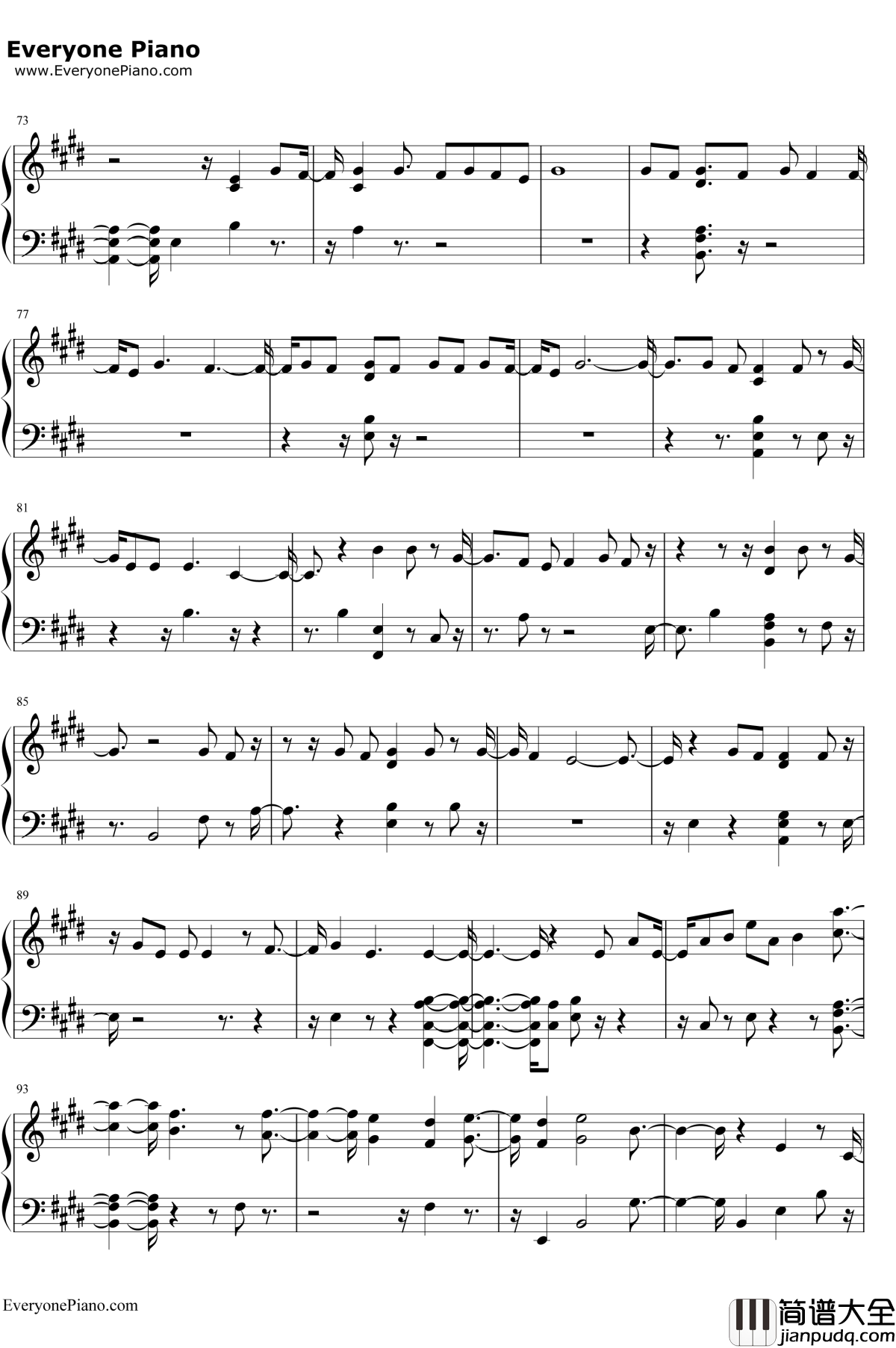 Flower_Road钢琴谱_Big_Bang