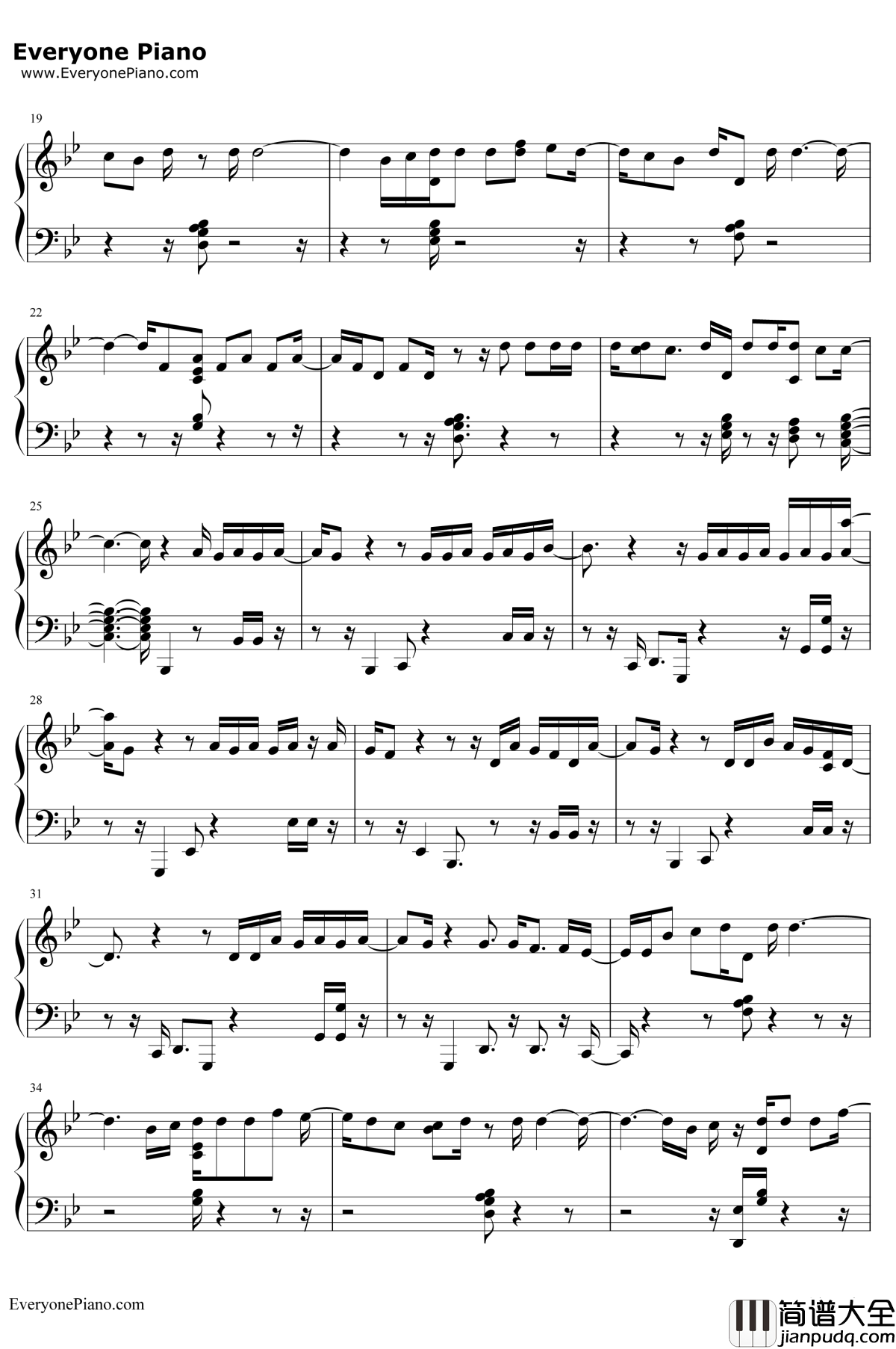 Lost_In_Japan钢琴谱_Shawn_Mendes