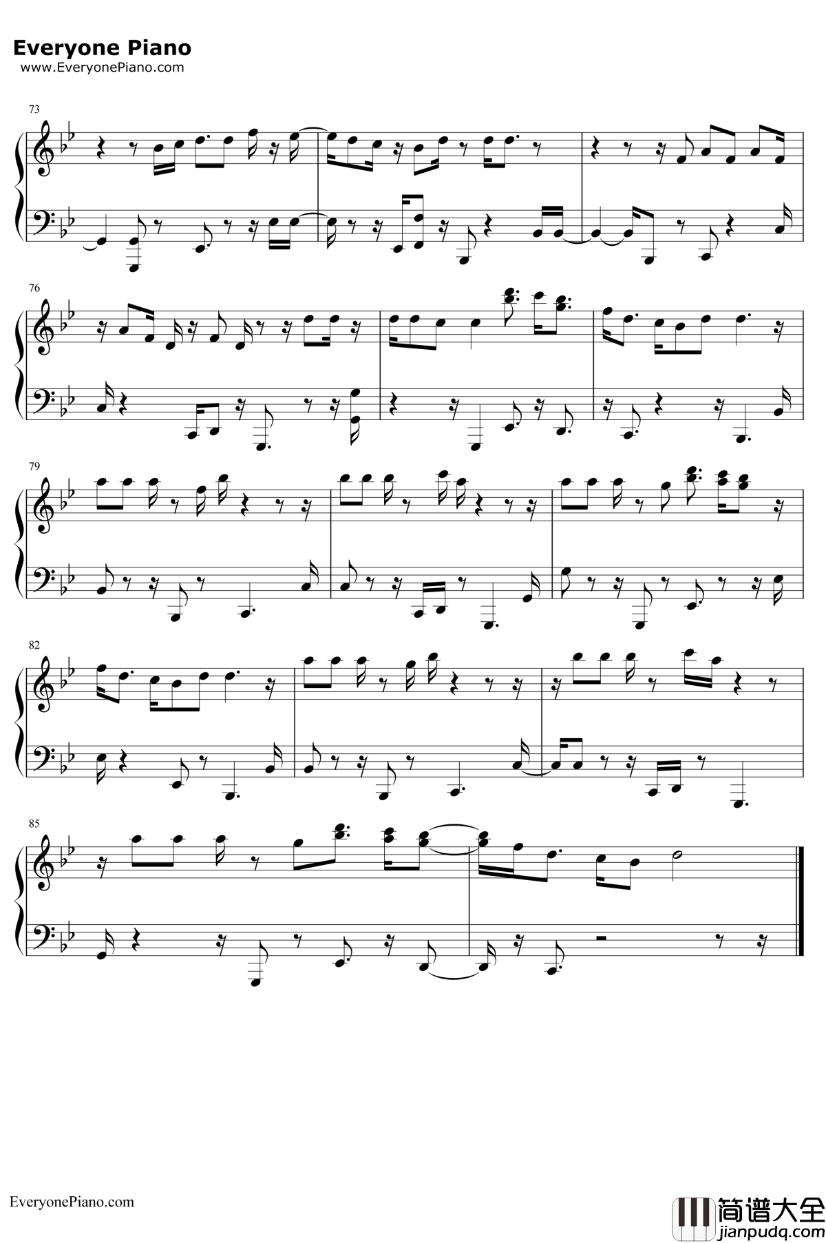 Lost_In_Japan钢琴谱_Shawn_Mendes