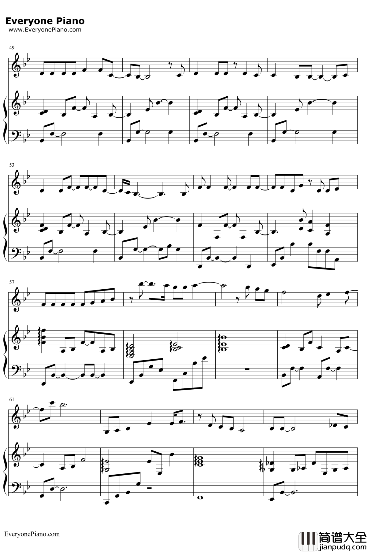 Journey钢琴谱_张韶涵