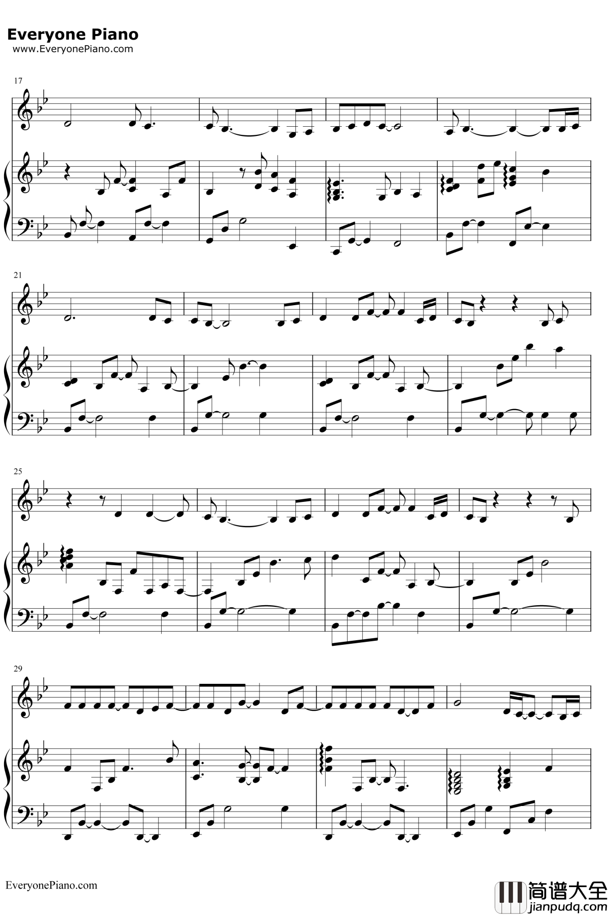 Journey钢琴谱_张韶涵