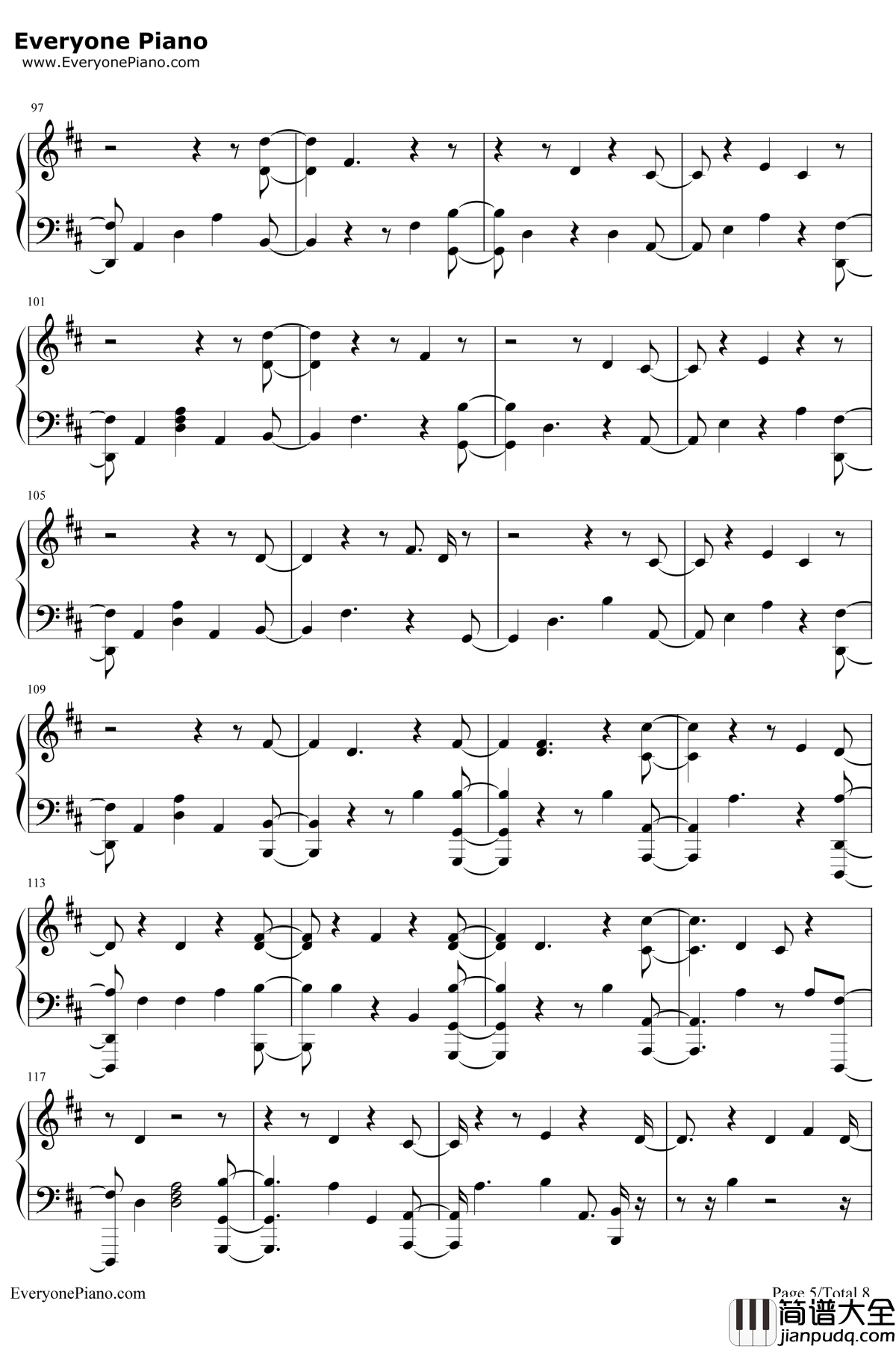 Follow_Your_Fire钢琴谱_Kodaline