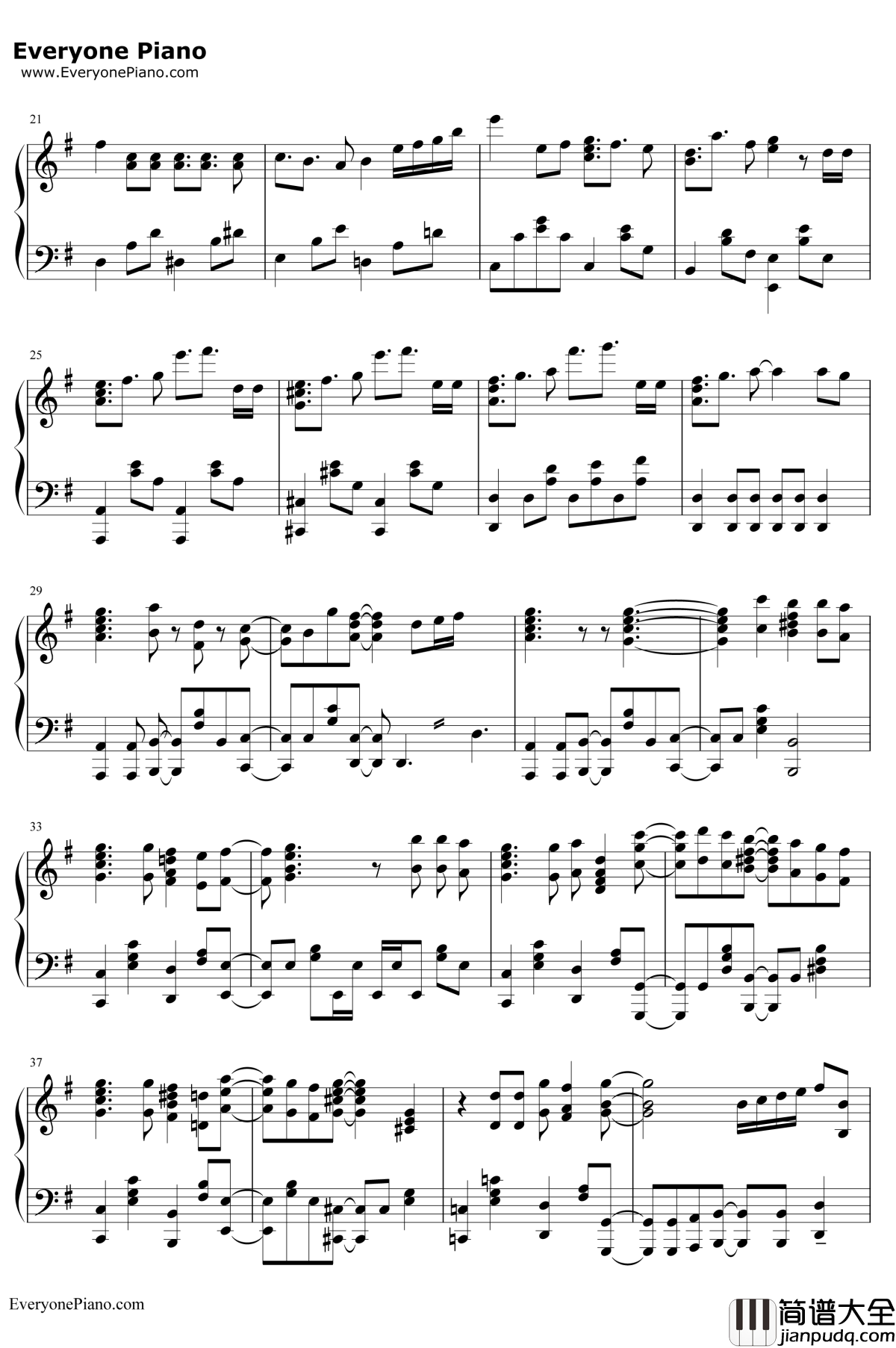 Beautiful_World钢琴谱_XX:me