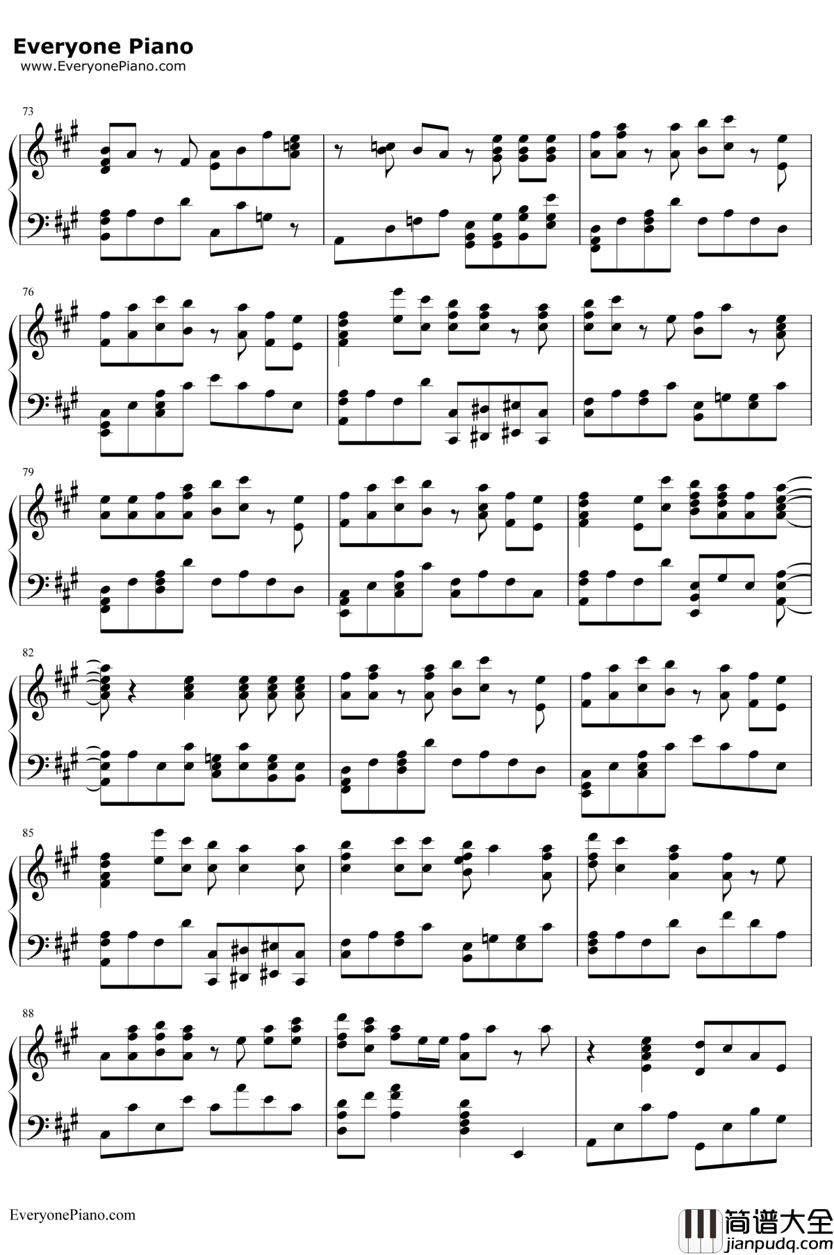 アヤノの幸福理論钢琴谱_Jin