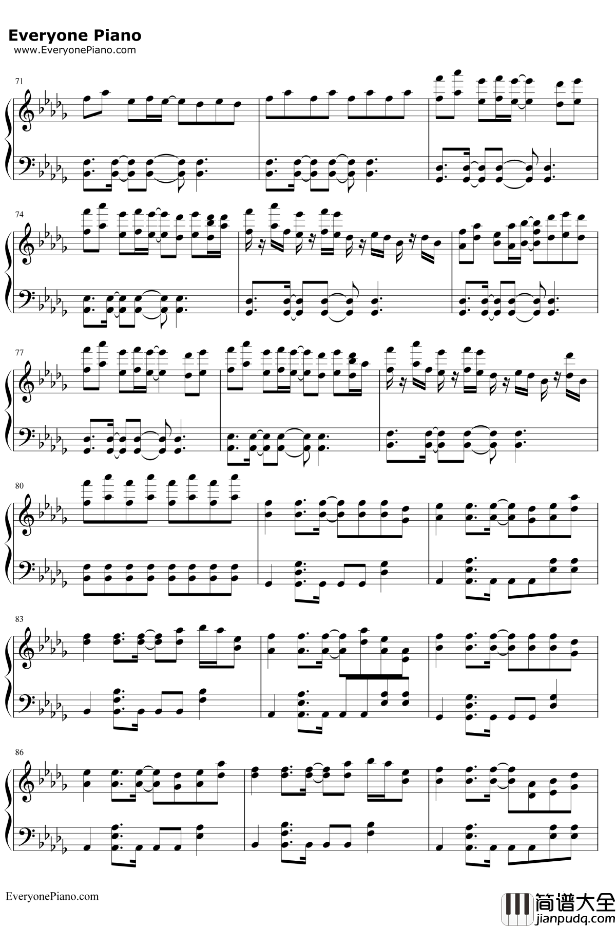 China钢琴谱_徐梦圆