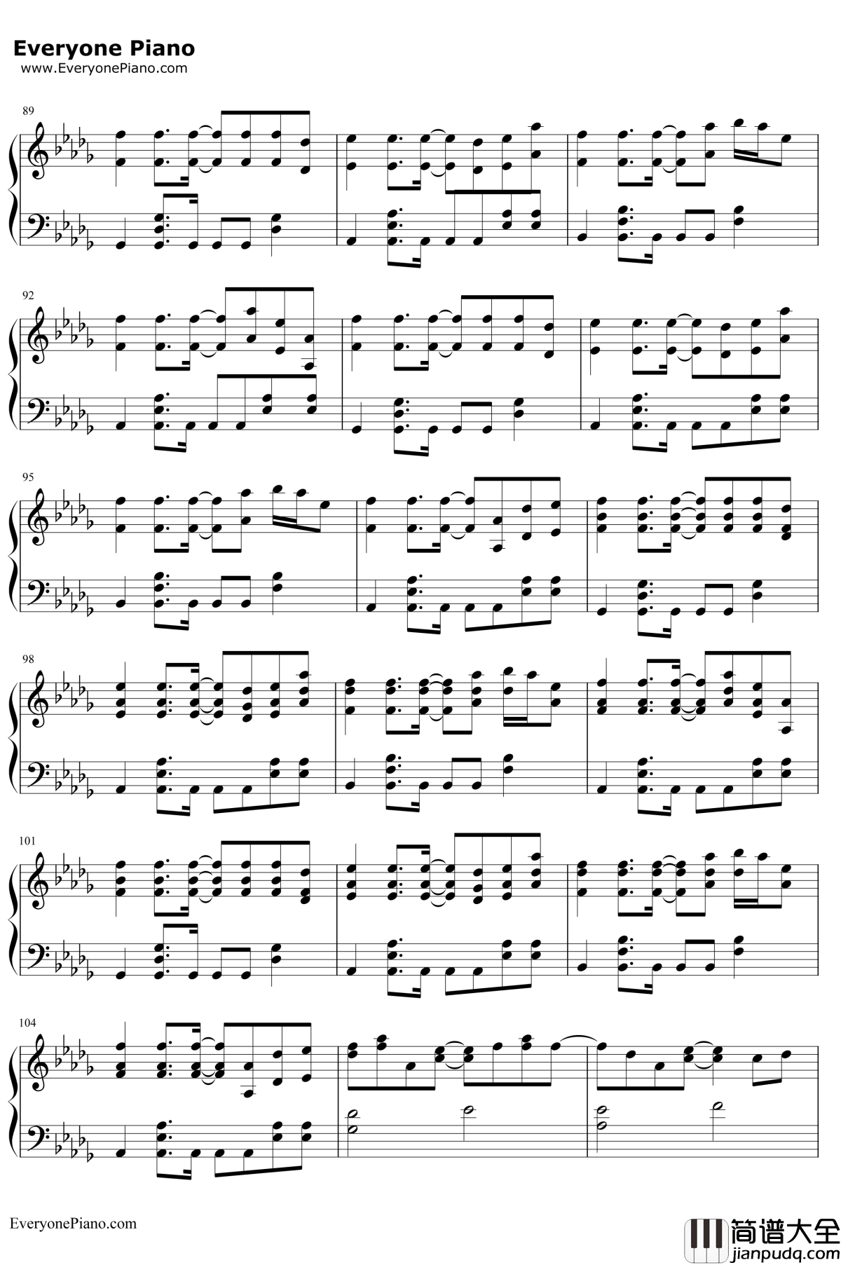 China钢琴谱_徐梦圆