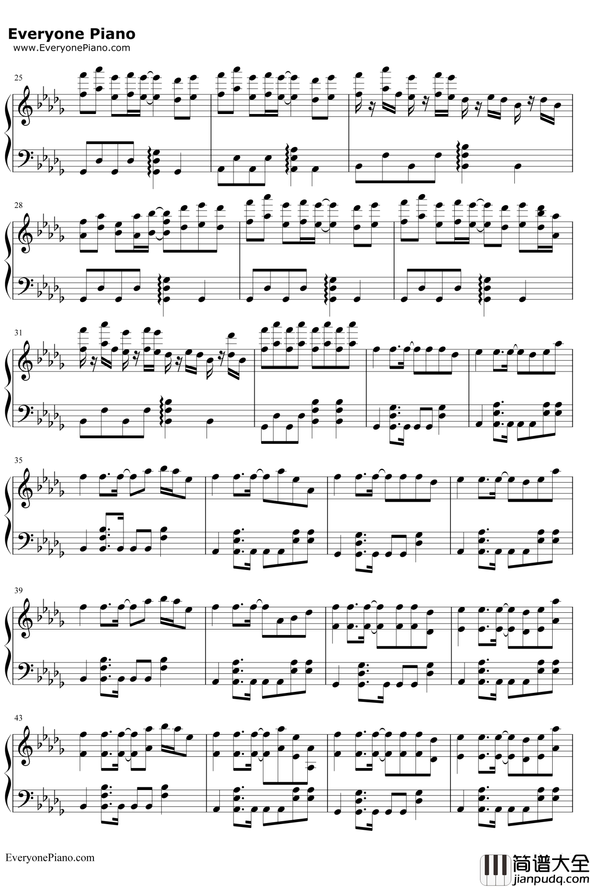 China钢琴谱_徐梦圆