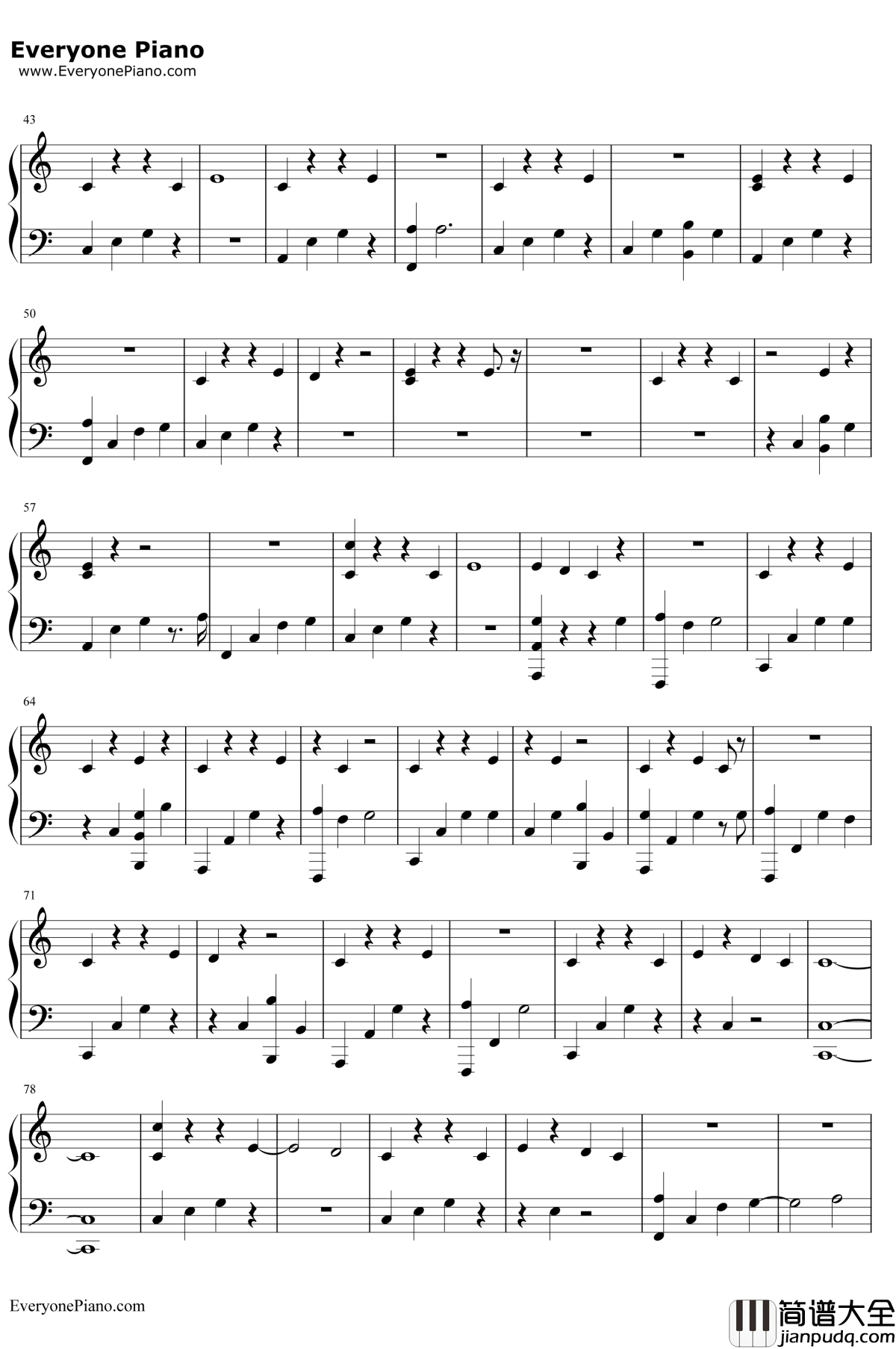 Remind_Me_To_Forget钢琴谱_Kygo_/_Miguel