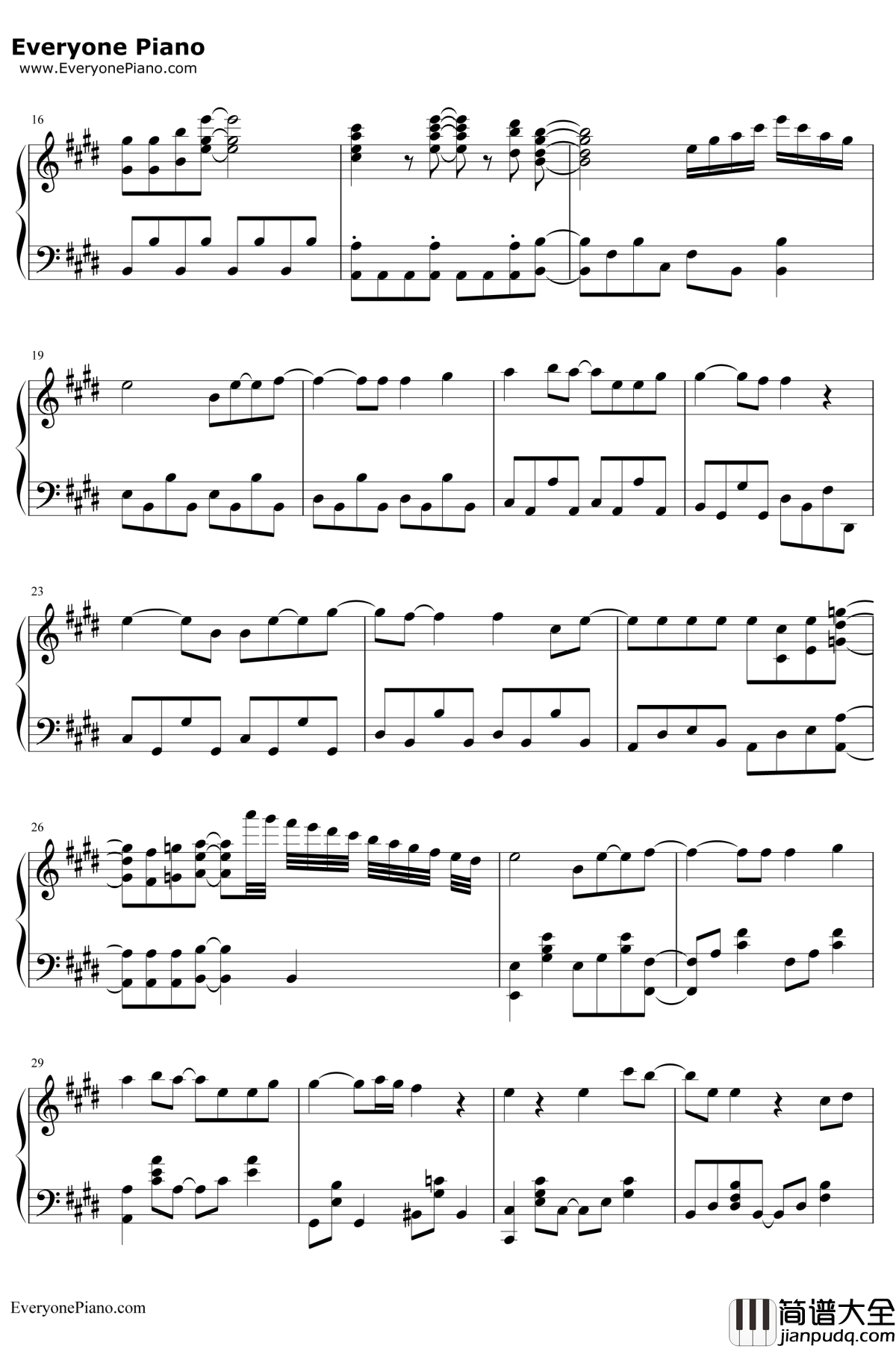 Memories钢琴谱_Comic_Girls