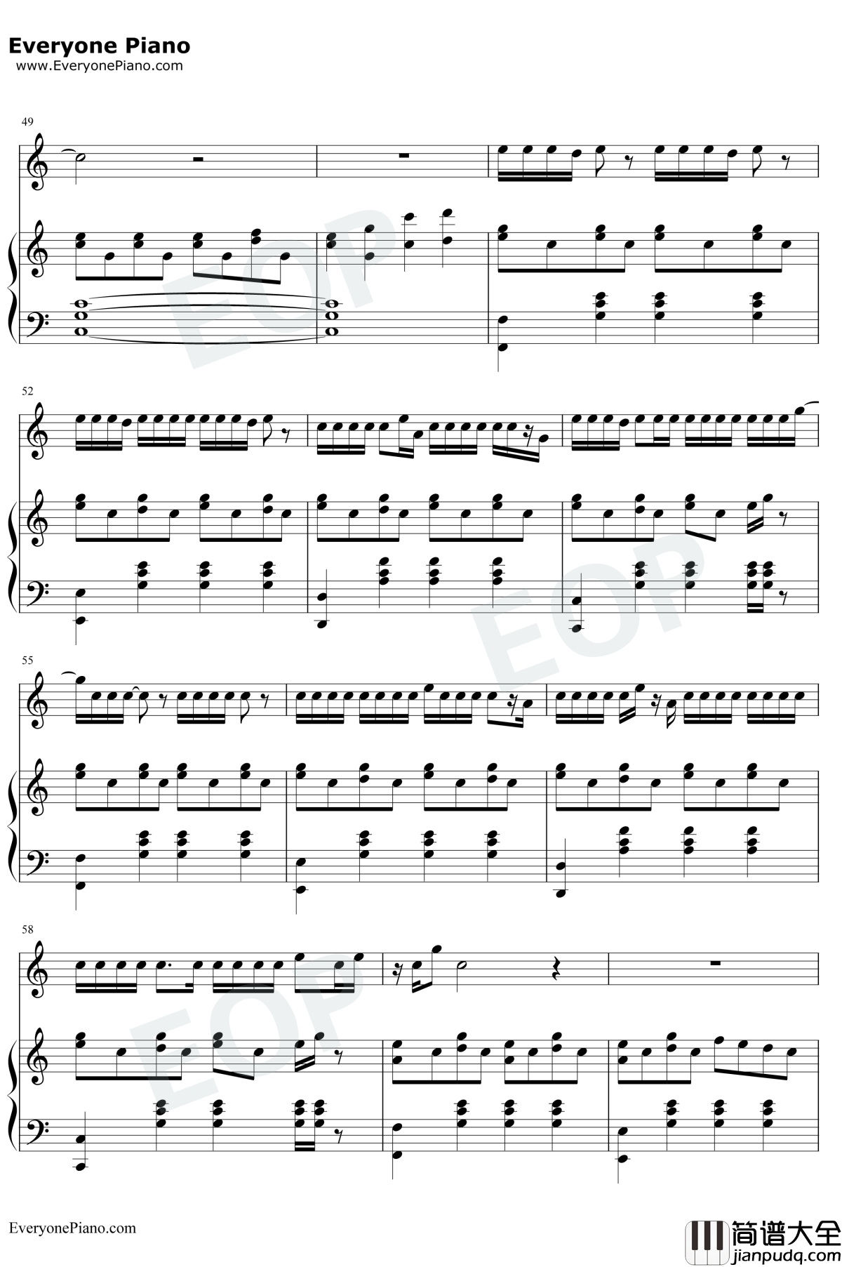 花钢琴谱_片寄凉太/数原龙友