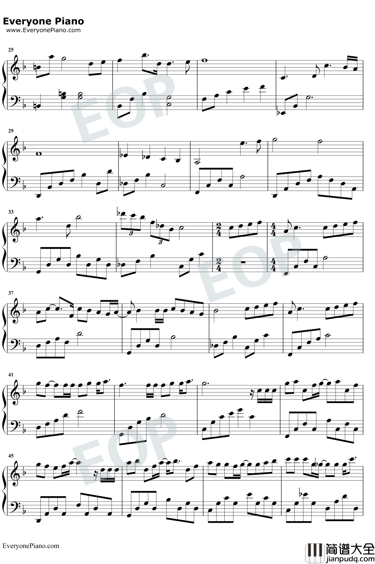 爱了很久的朋友钢琴谱_田馥甄