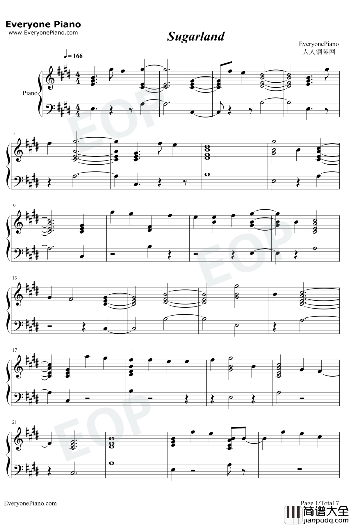 Babe钢琴谱_Sugarland_/_Taylor_Swift