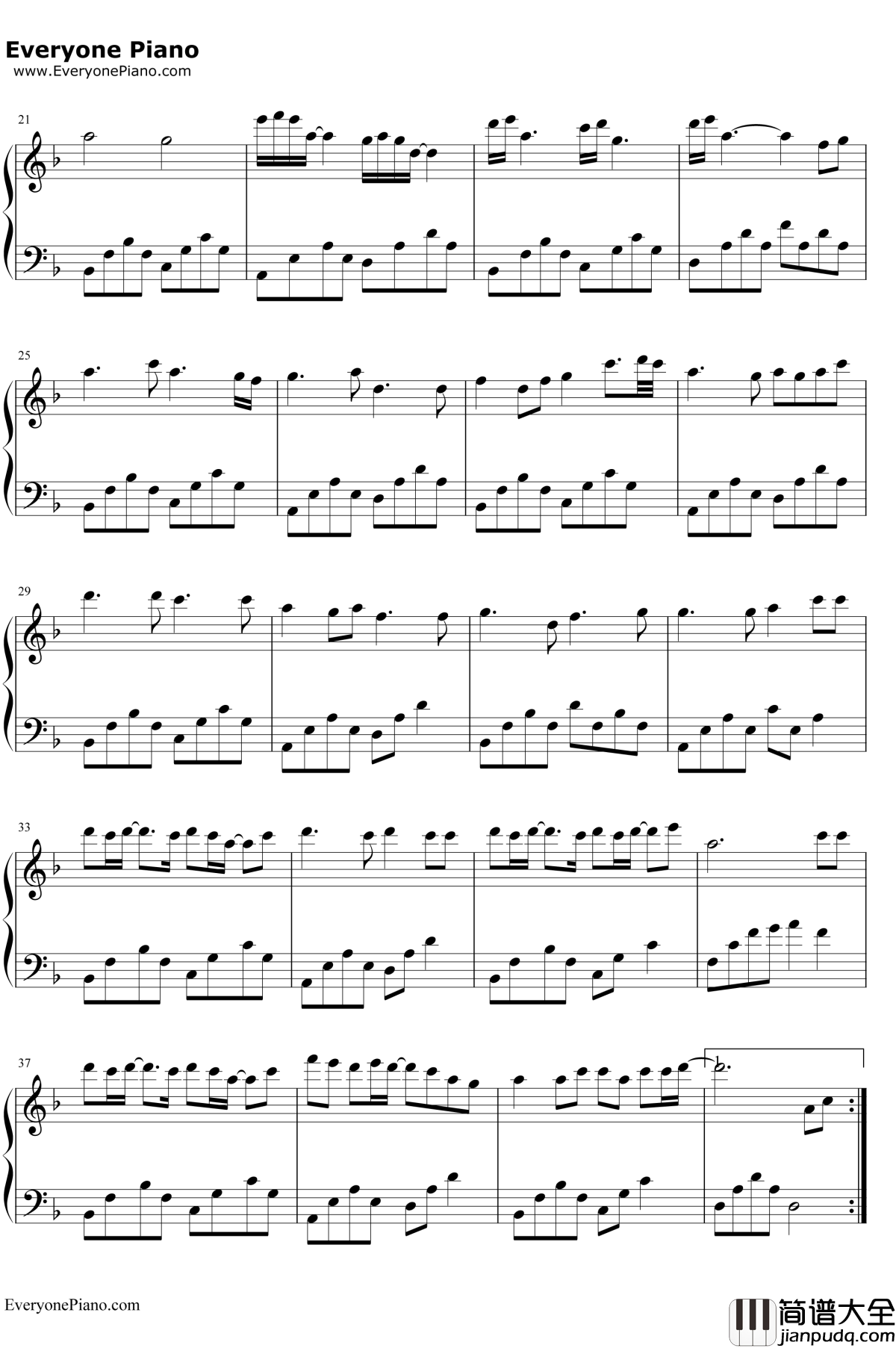 东风志钢琴谱_Aki阿杰