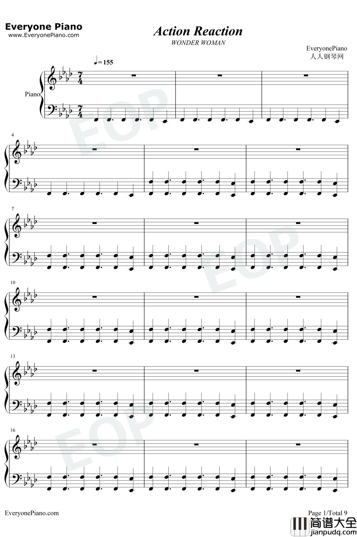 Action_Reaction钢琴谱_Rupert_Gregson_Williams