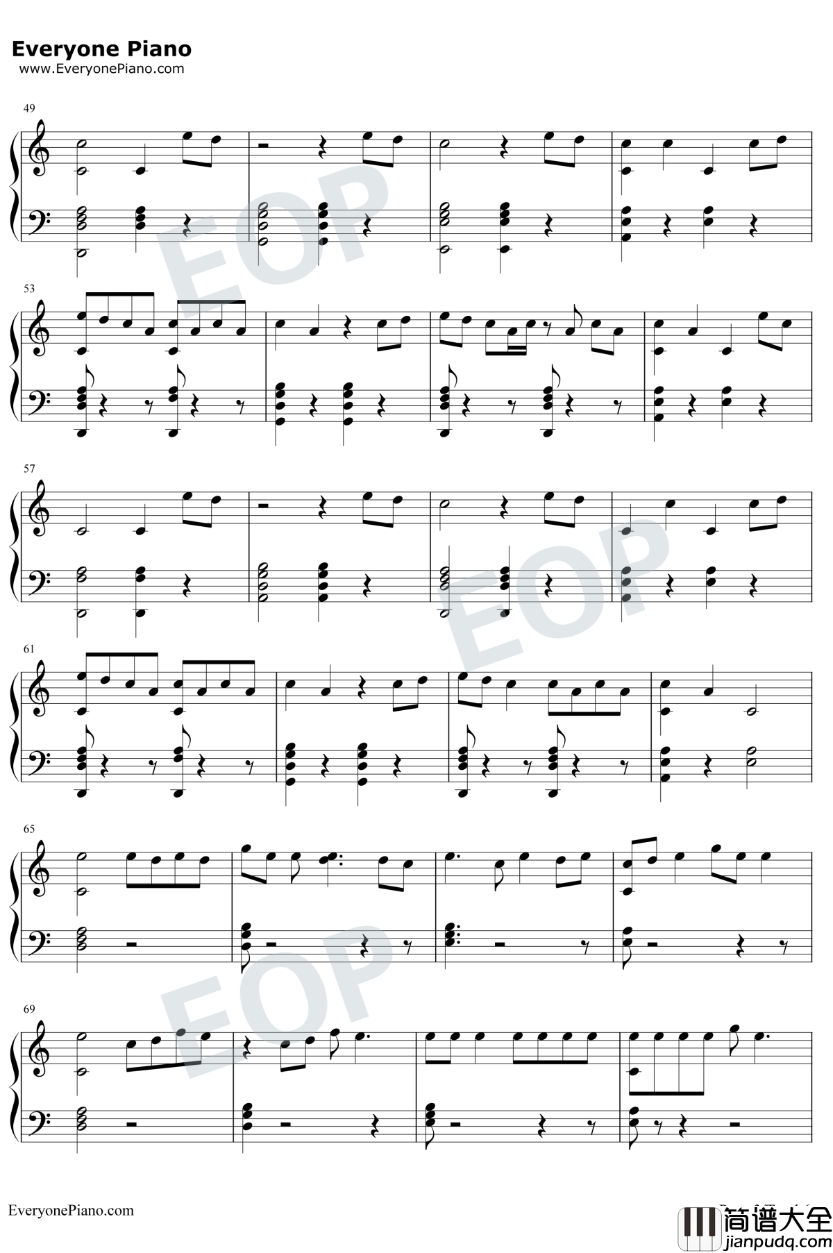 Dawn_Of_Us钢琴谱_王嘉尔