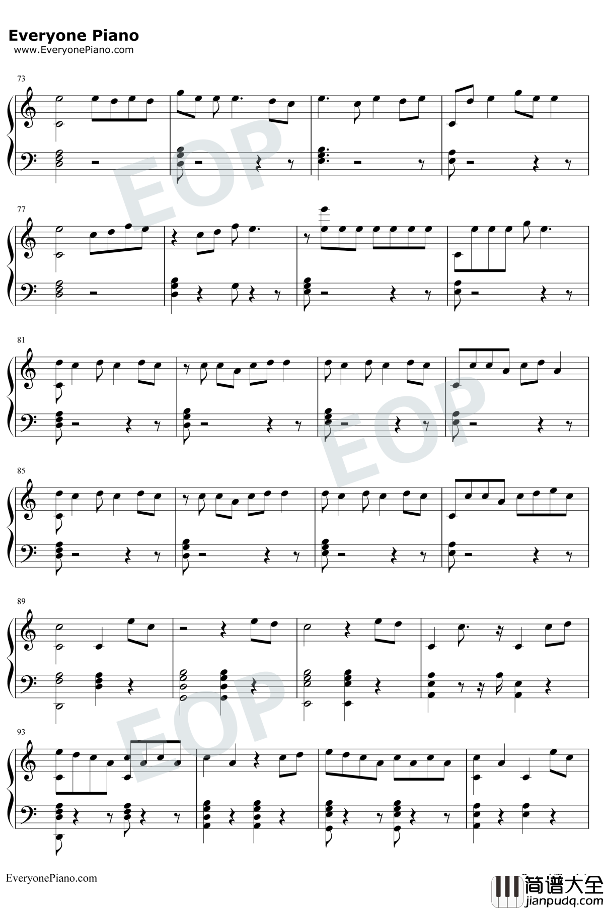 Dawn_Of_Us钢琴谱_王嘉尔