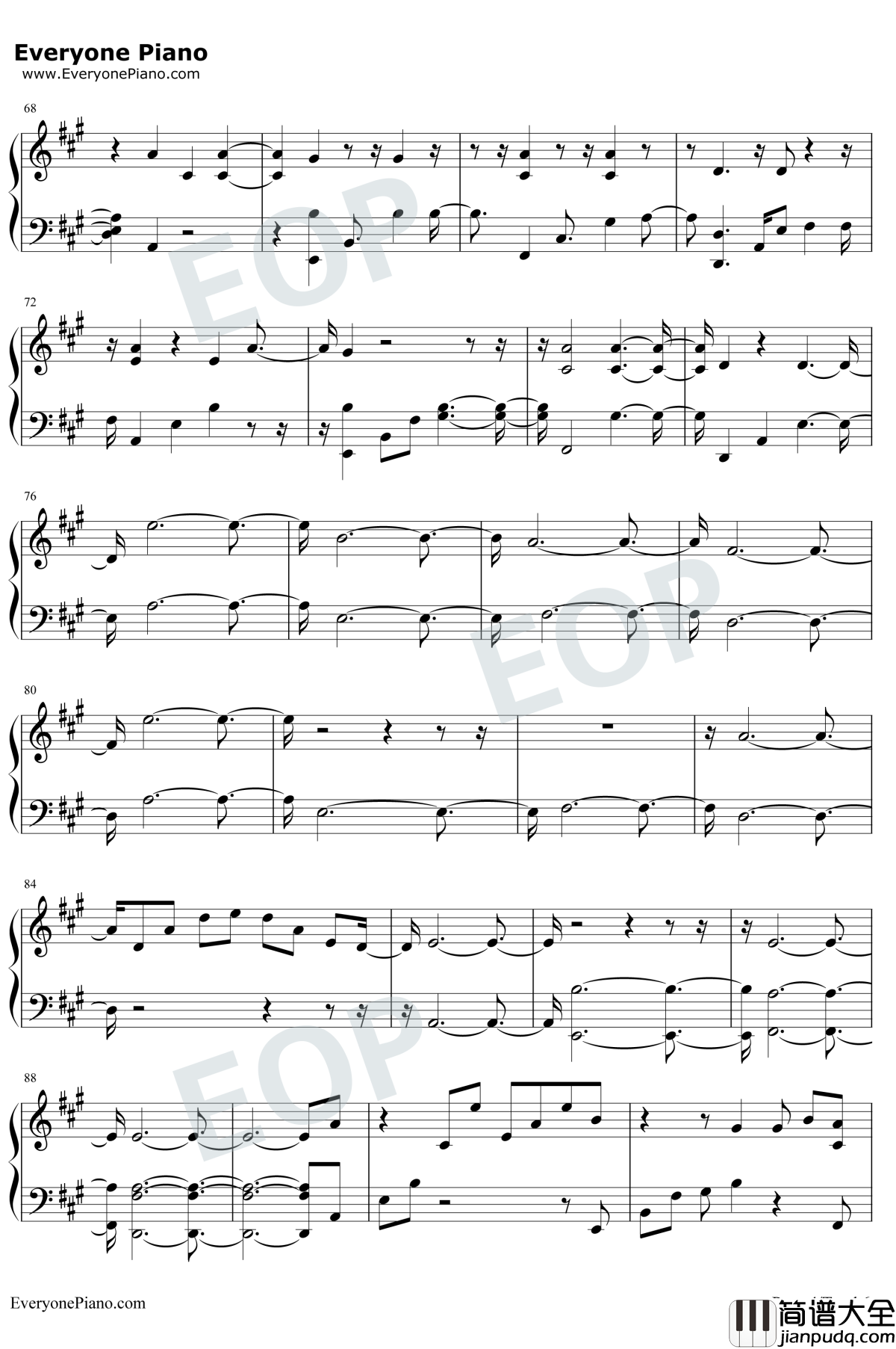 Girls_Like_You钢琴谱_Maroon5