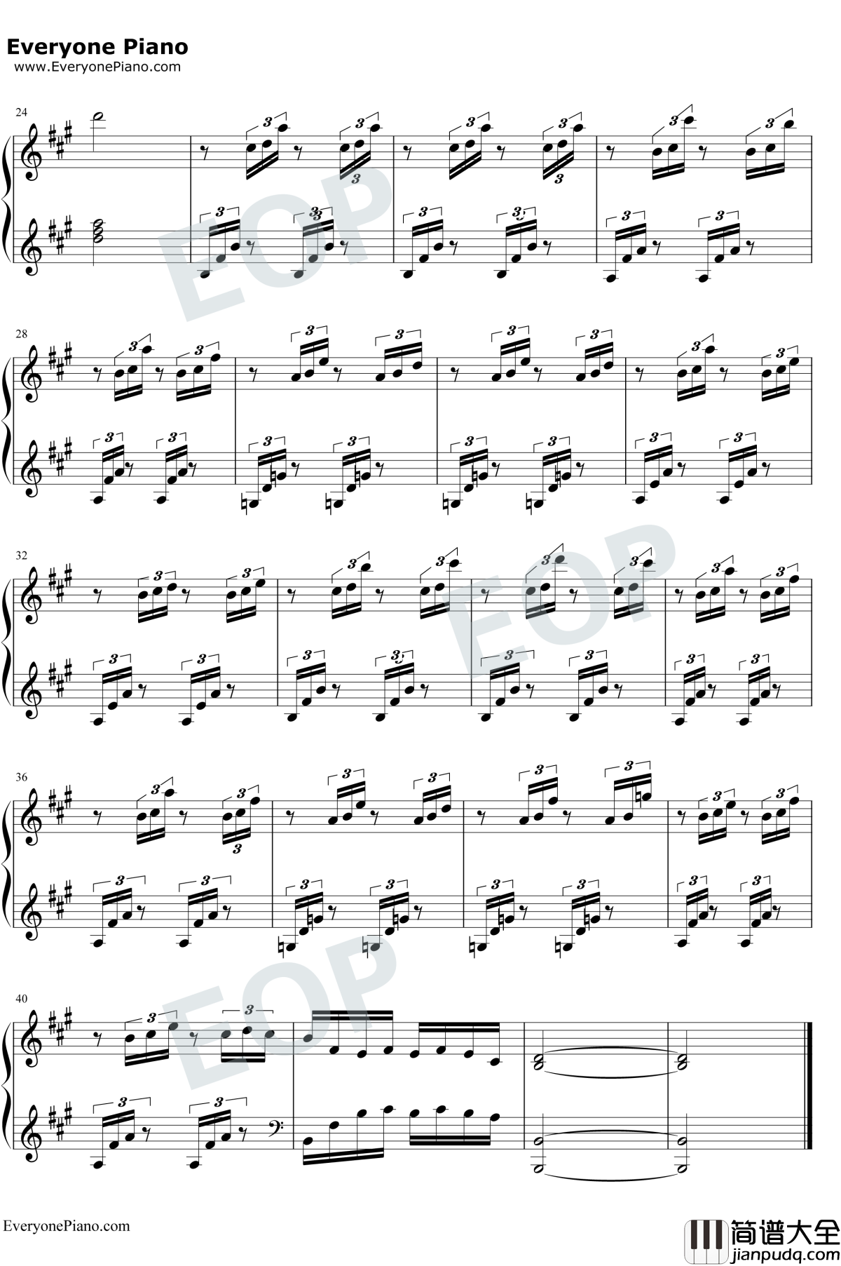 幻想曲之彷徨钢琴谱_原创