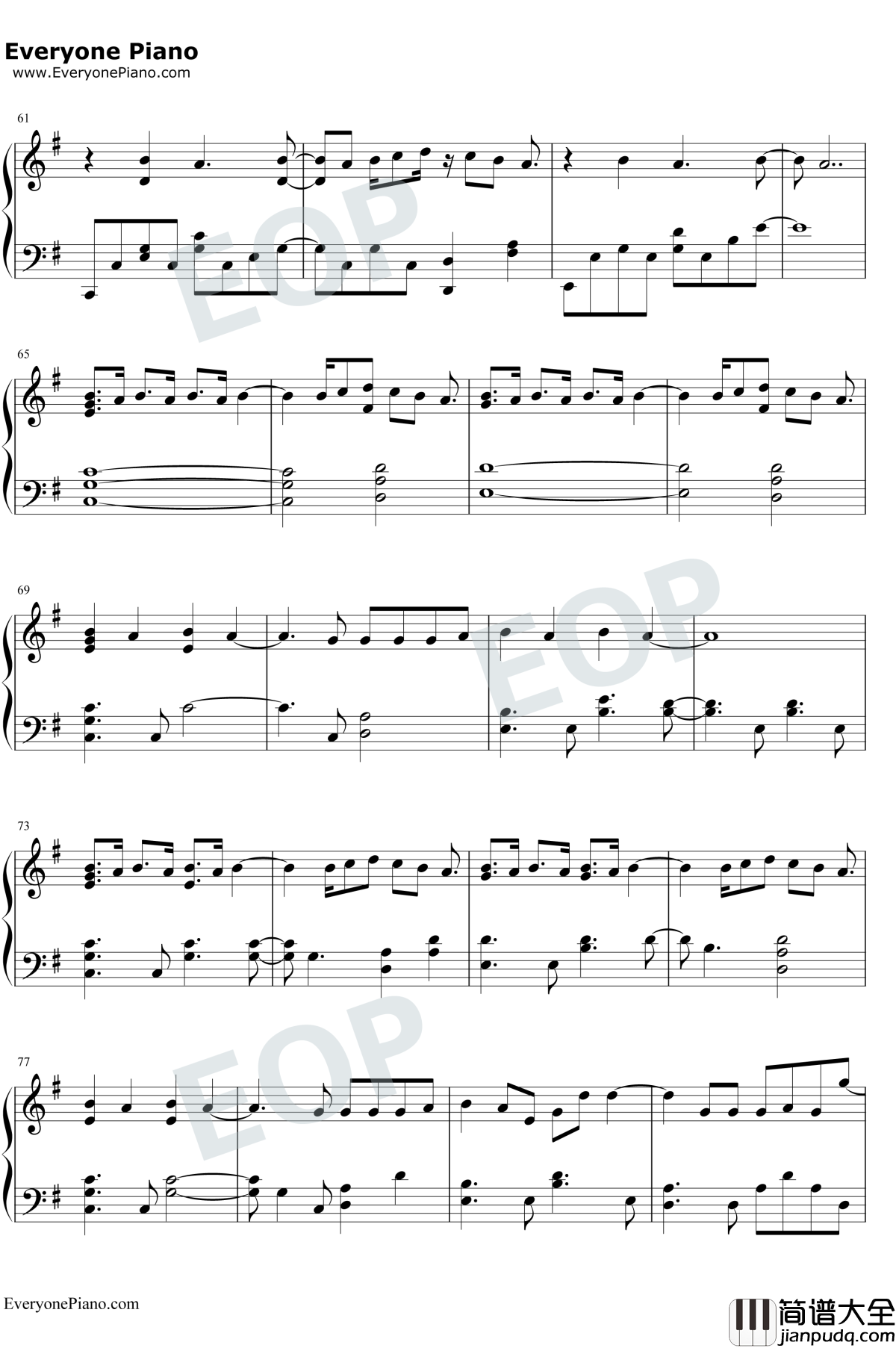 Pick_Me钢琴谱_CJ_E&M