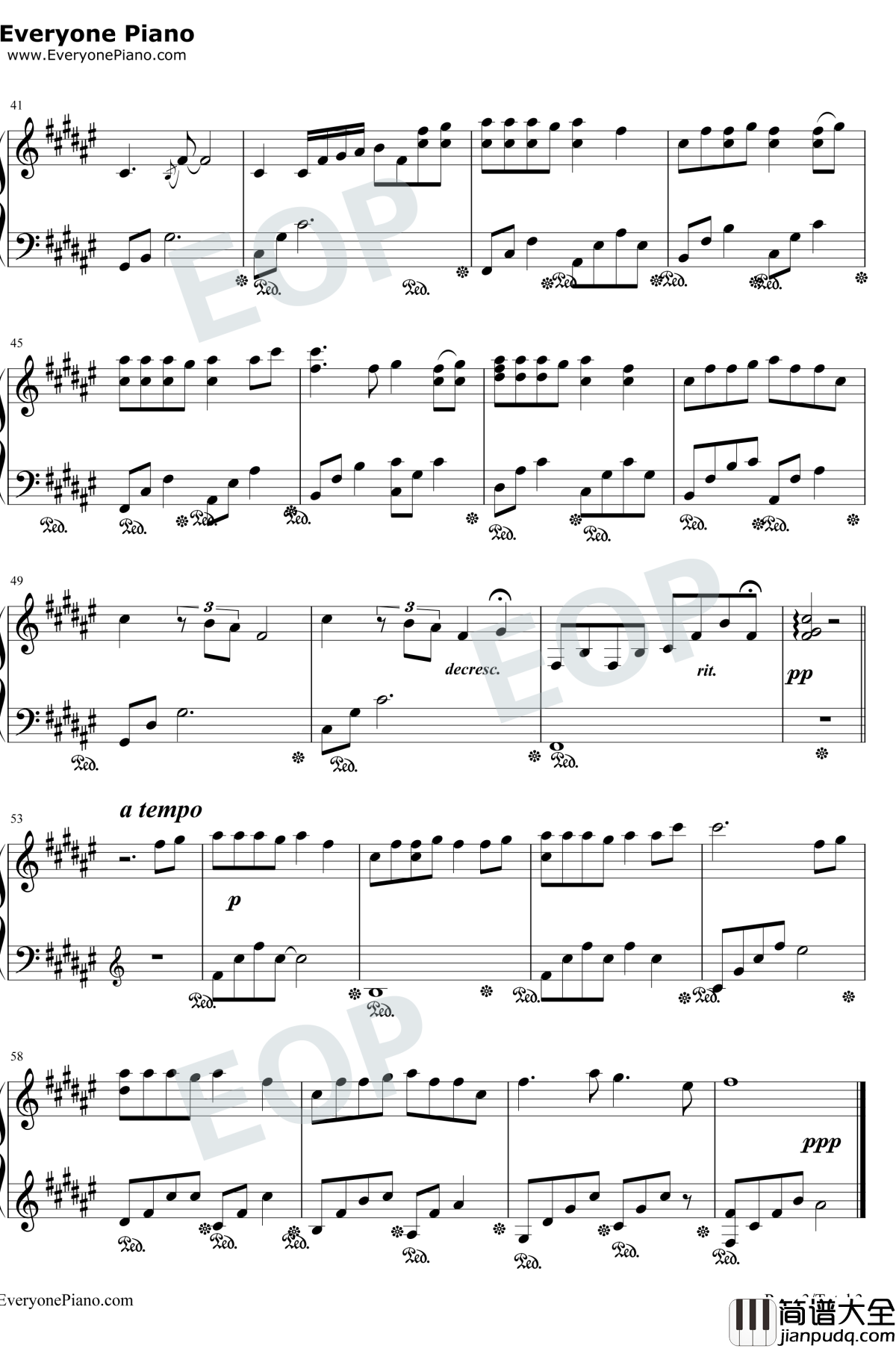 いつかのひかり钢琴谱_霜月はるか