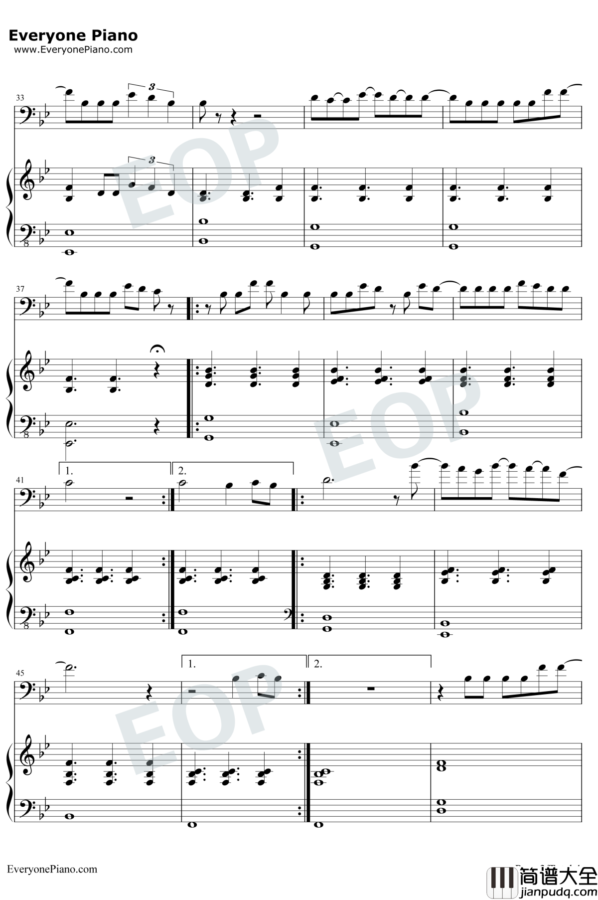 When_We're_Old钢琴谱_Ieva_Zasimauskaitè