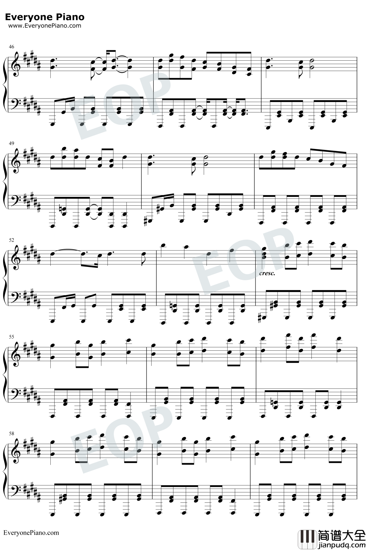 太阳系迪斯科钢琴谱_初音未来