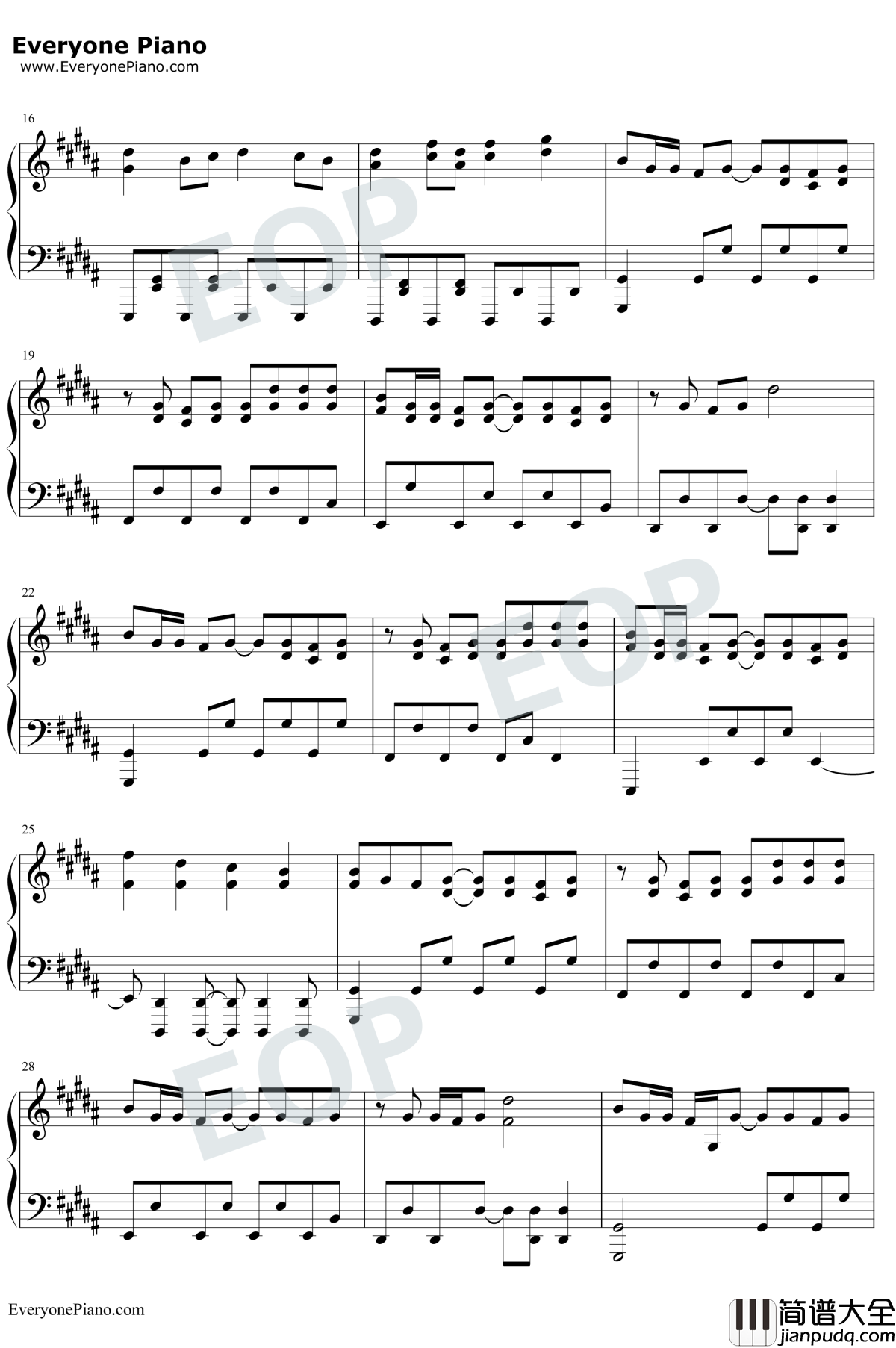 太阳系迪斯科钢琴谱_初音未来