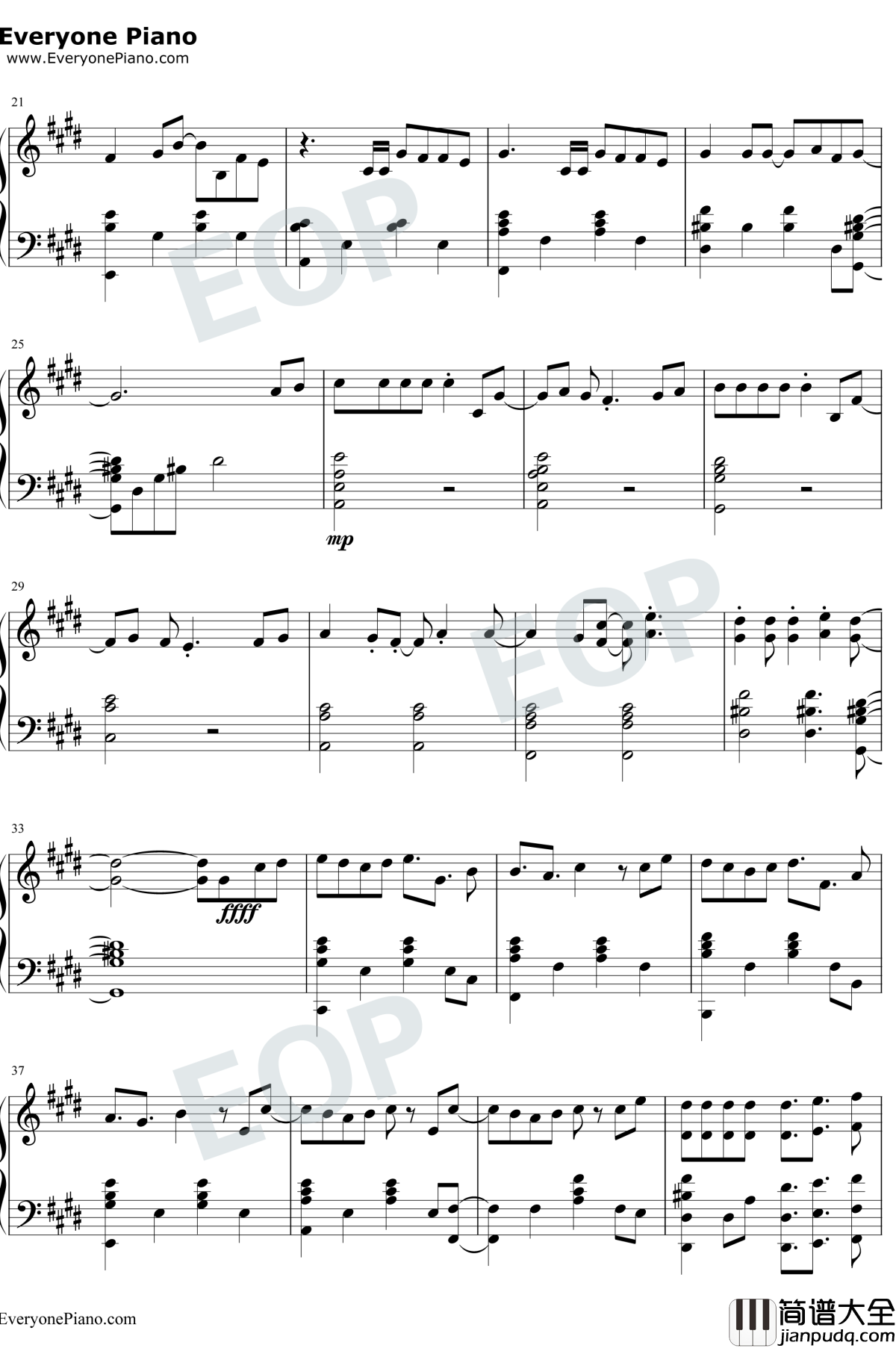 风度_钢琴谱_汪苏泷