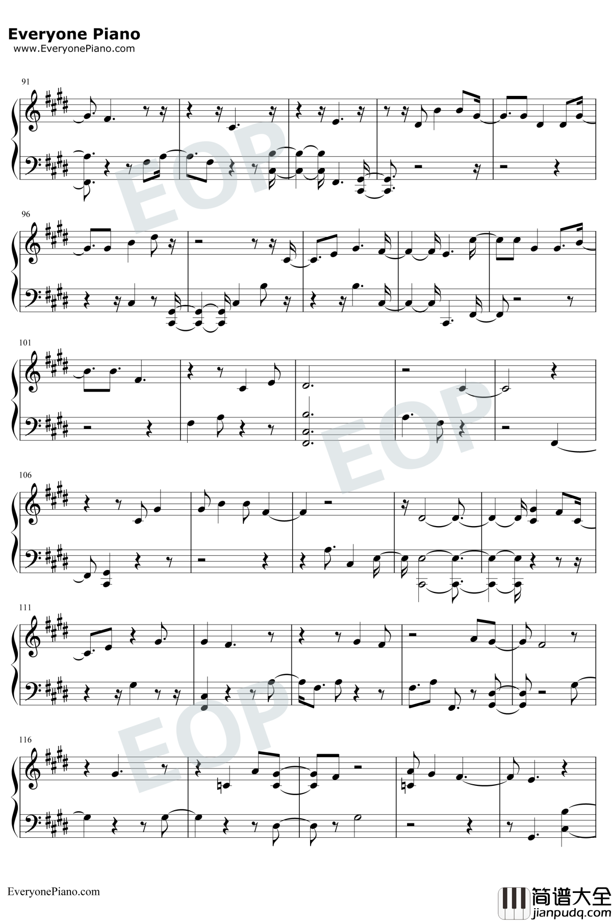 Intro_Singularity钢琴谱_防弹少年团