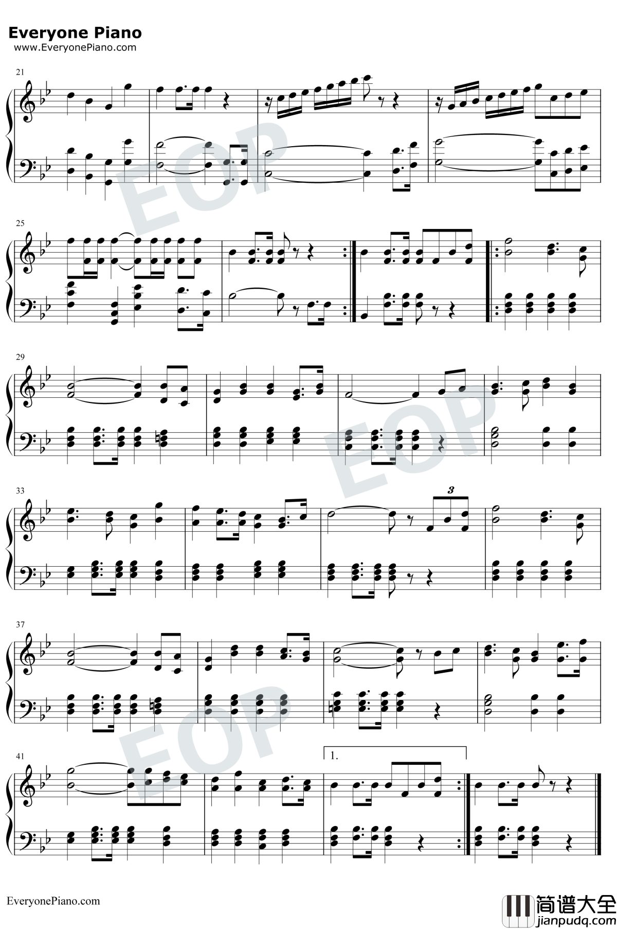 检阅进行曲_钢琴谱_郑路