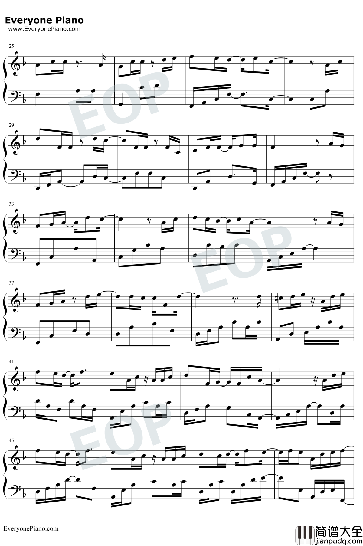 某人_钢琴谱_汪苏泷