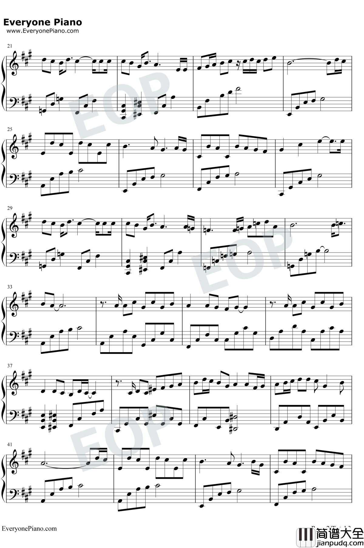 最暖的忧伤钢琴谱_田馥甄_温暖的弦主题曲