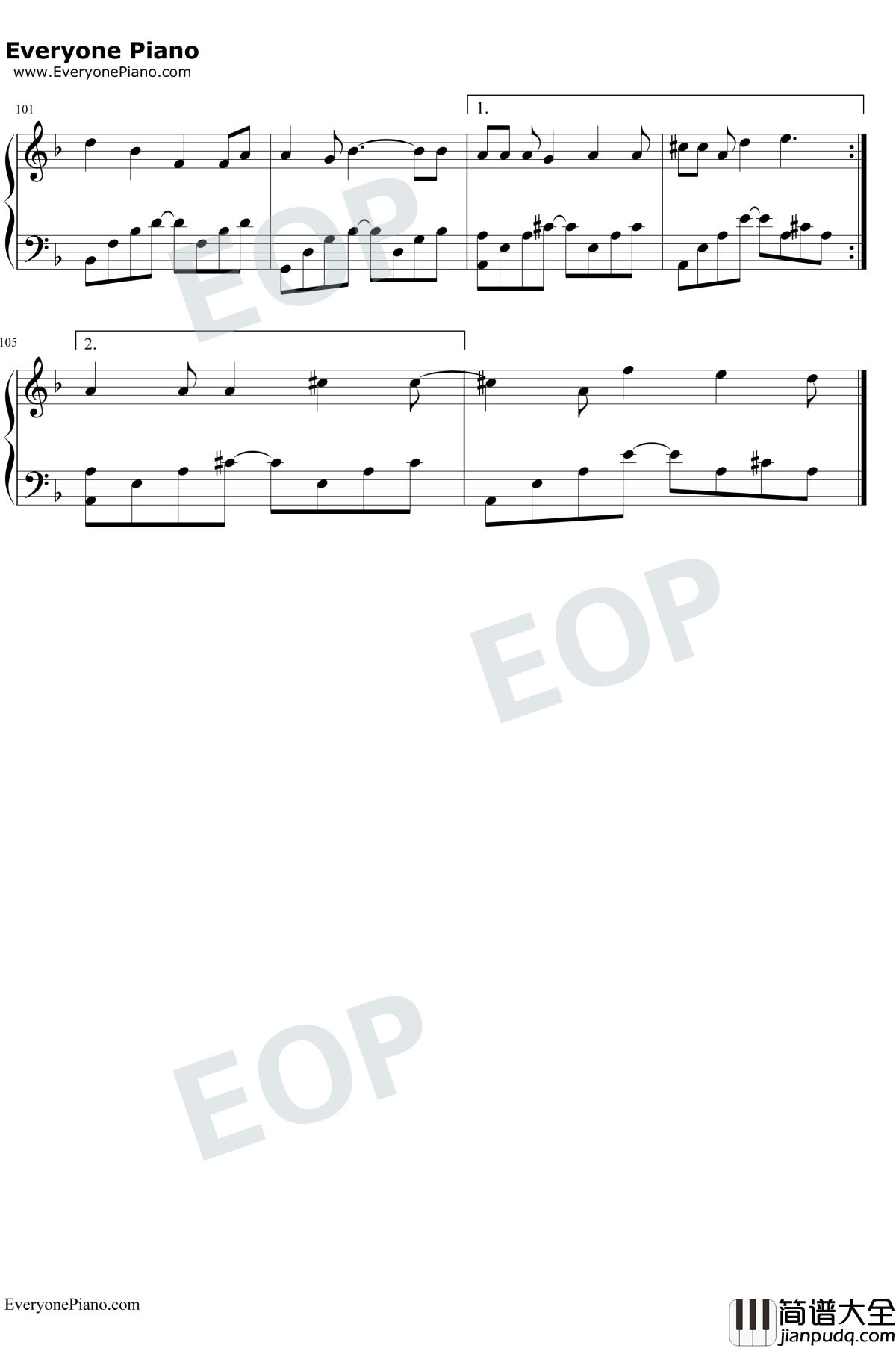 苦笑钢琴谱_汪苏泷