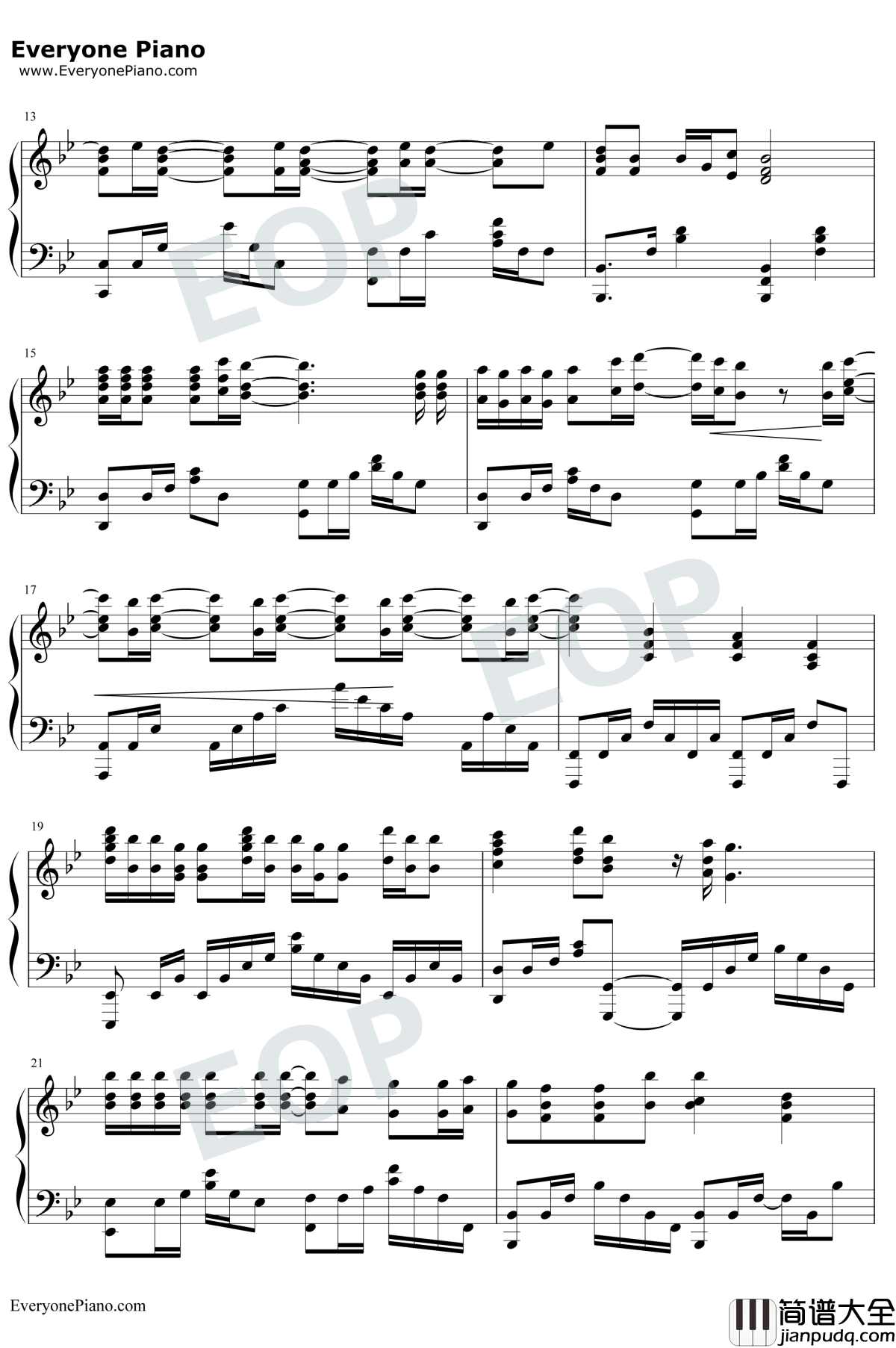 ラブソング钢琴谱_石见舞菜香