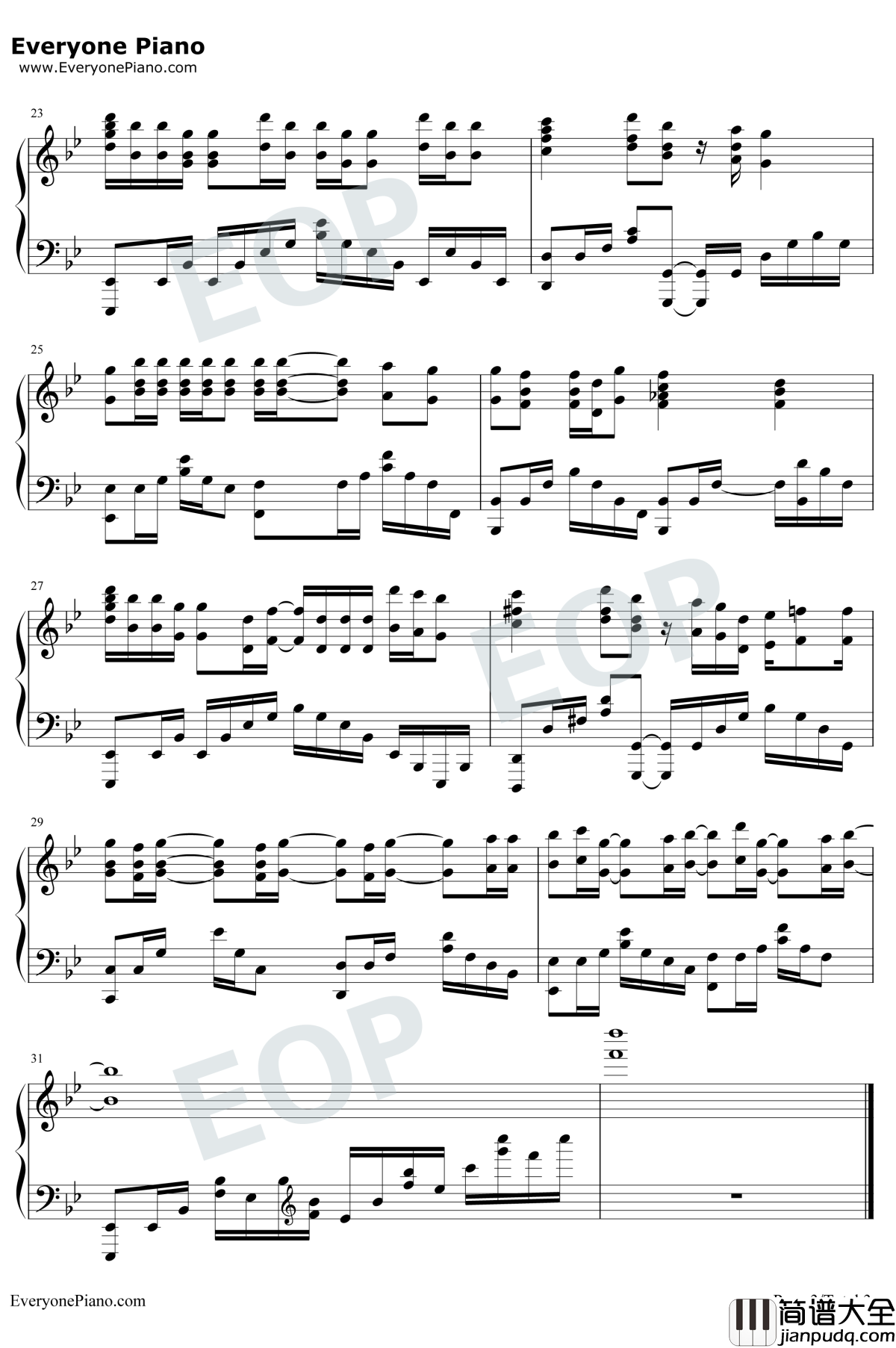 ラブソング钢琴谱_石见舞菜香