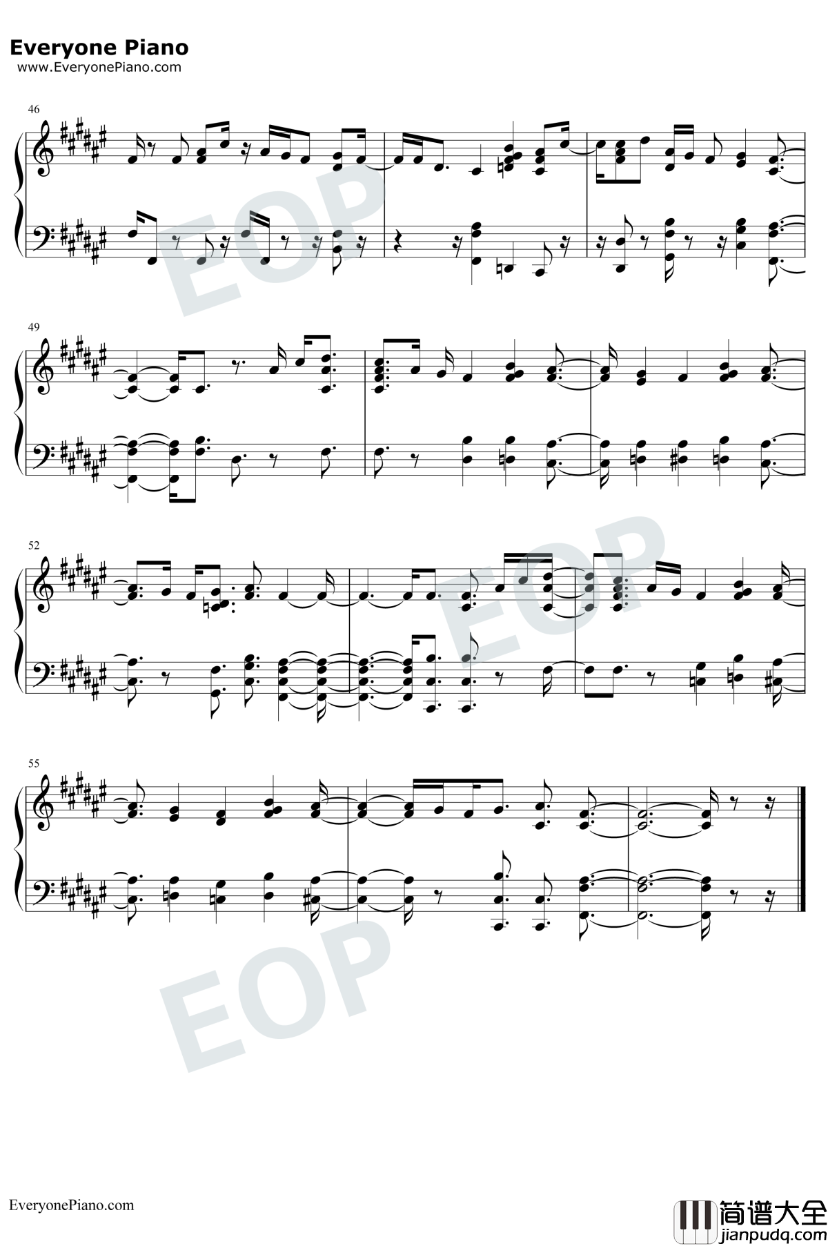 And_the_Day_Goes_On钢琴谱_Bill_Wurtz