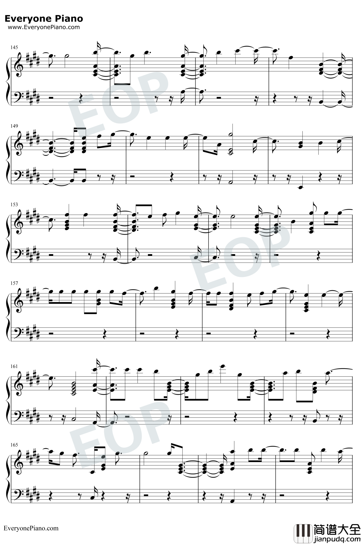 2002钢琴谱_Anne_Marie